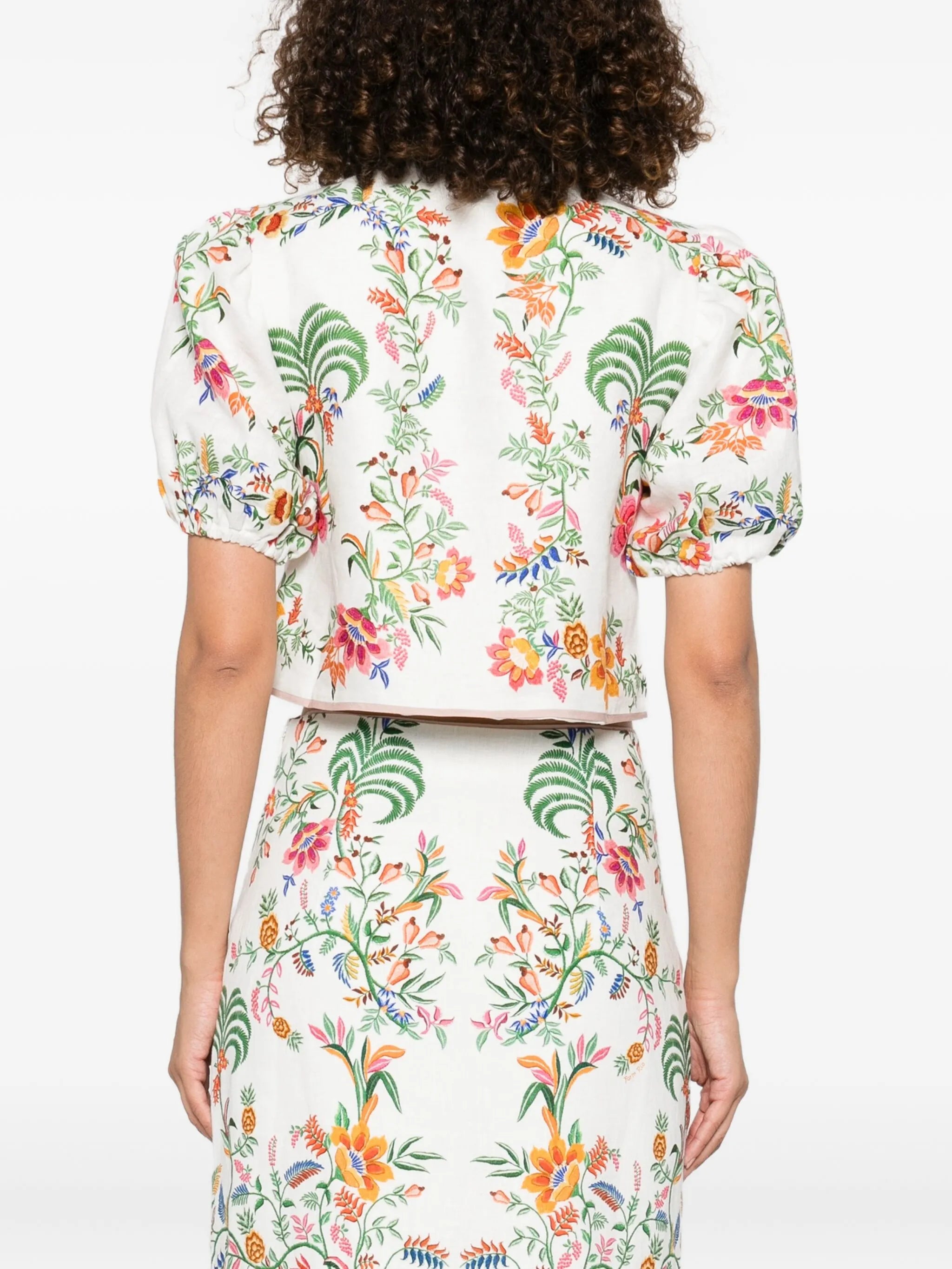 Delicate Forest Scarves blouse