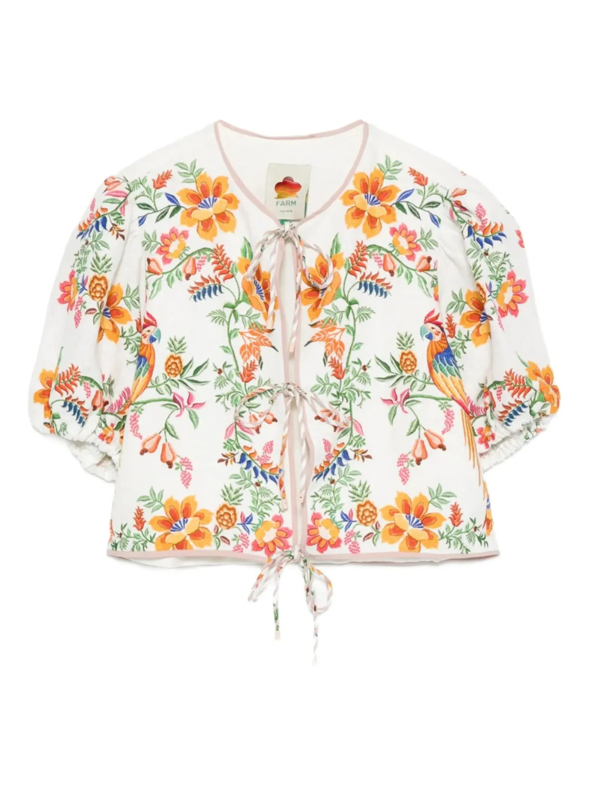 Delicate Forest Scarves blouse