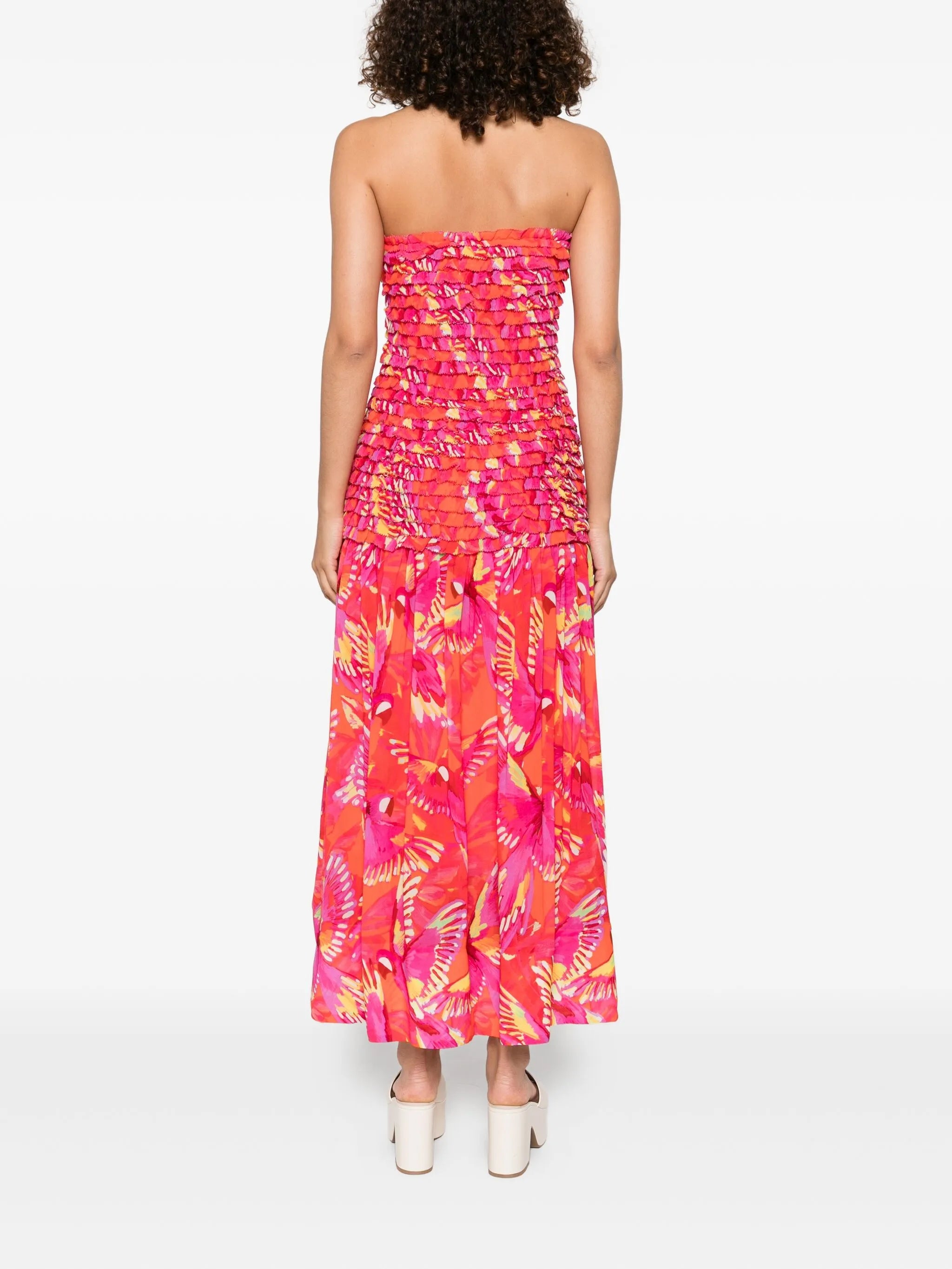 Flying Birds midi dress