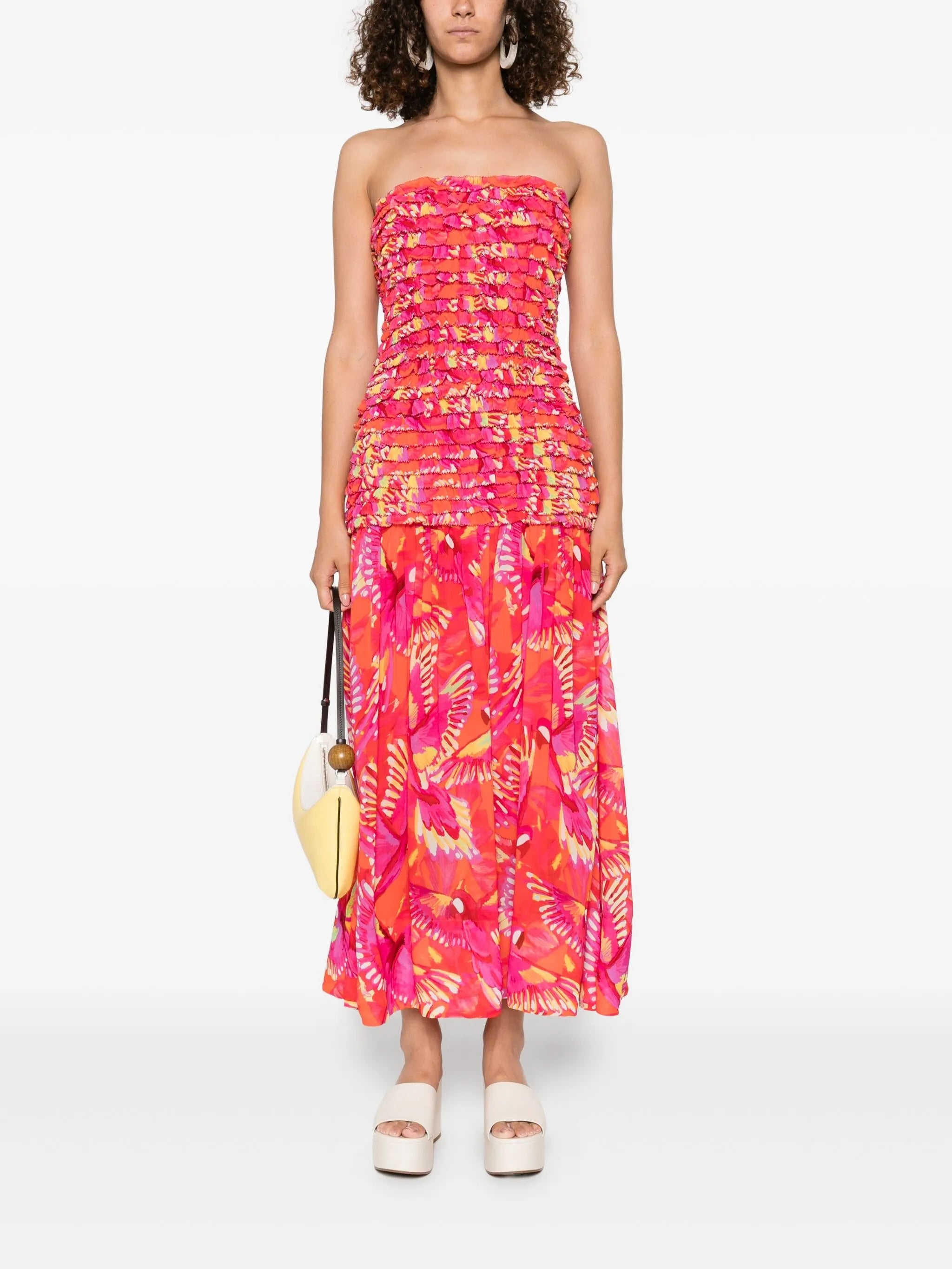 Flying Birds midi dress