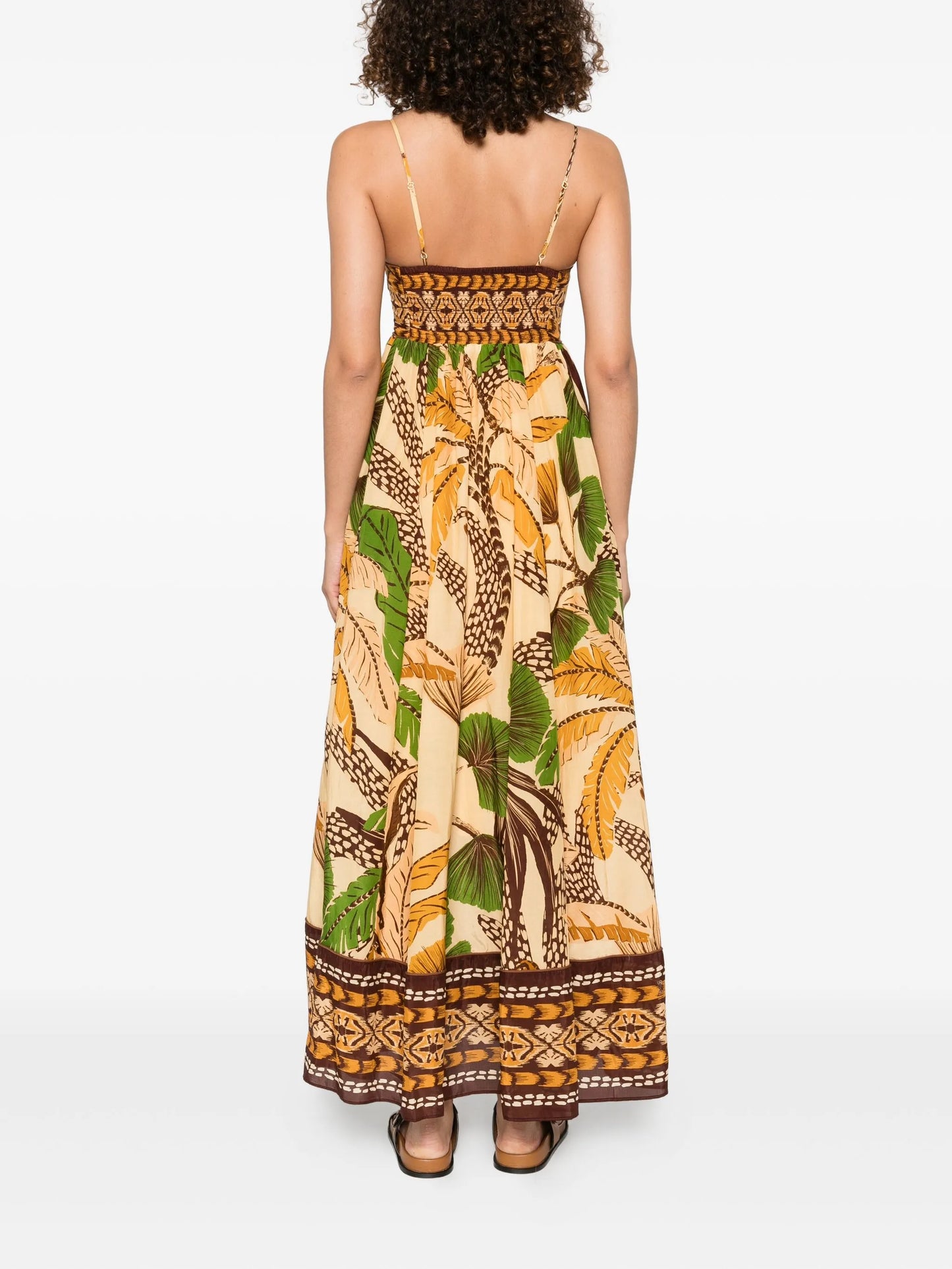 Foliage Sketch maxi dress