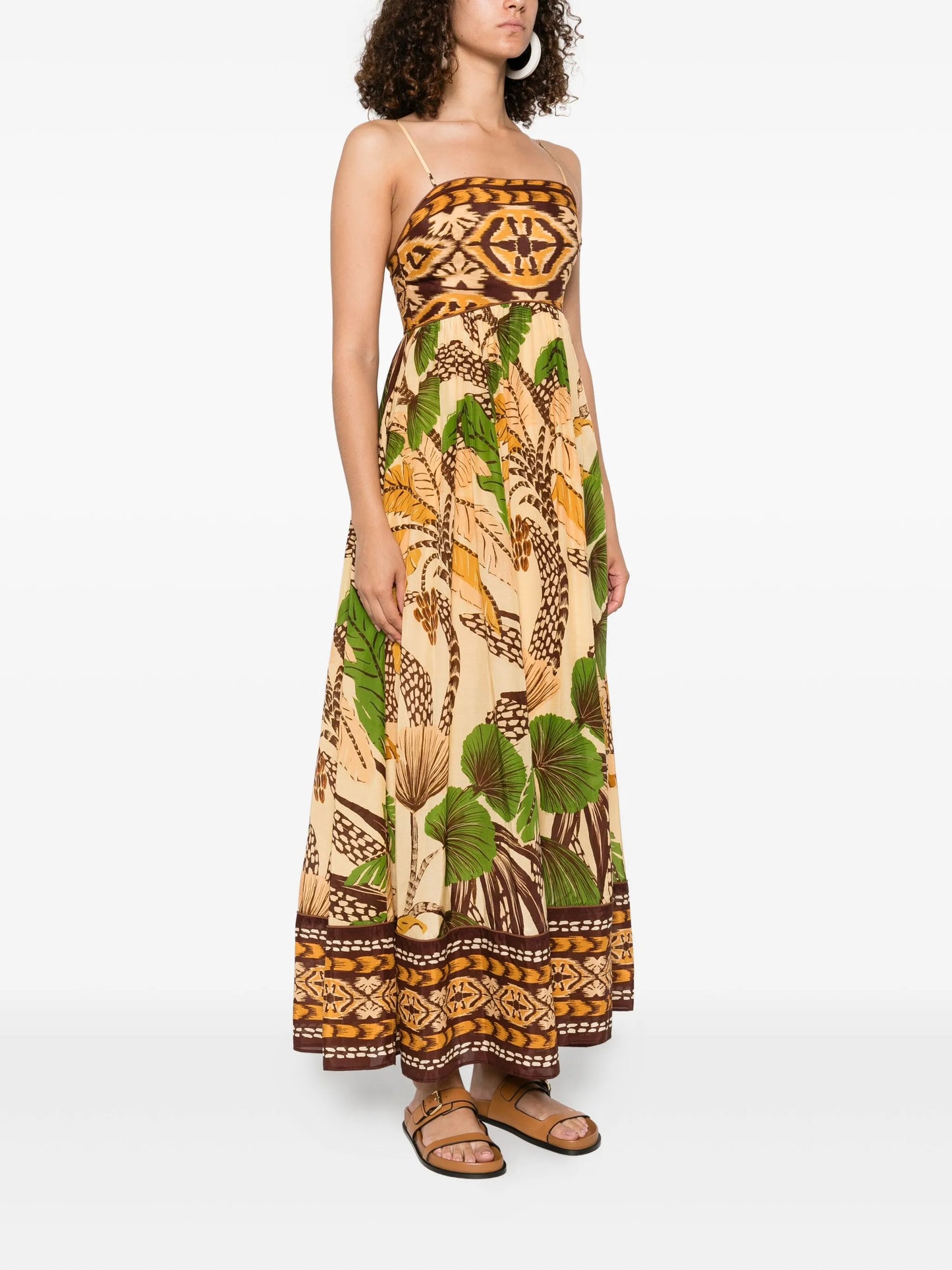 Foliage Sketch maxi dress