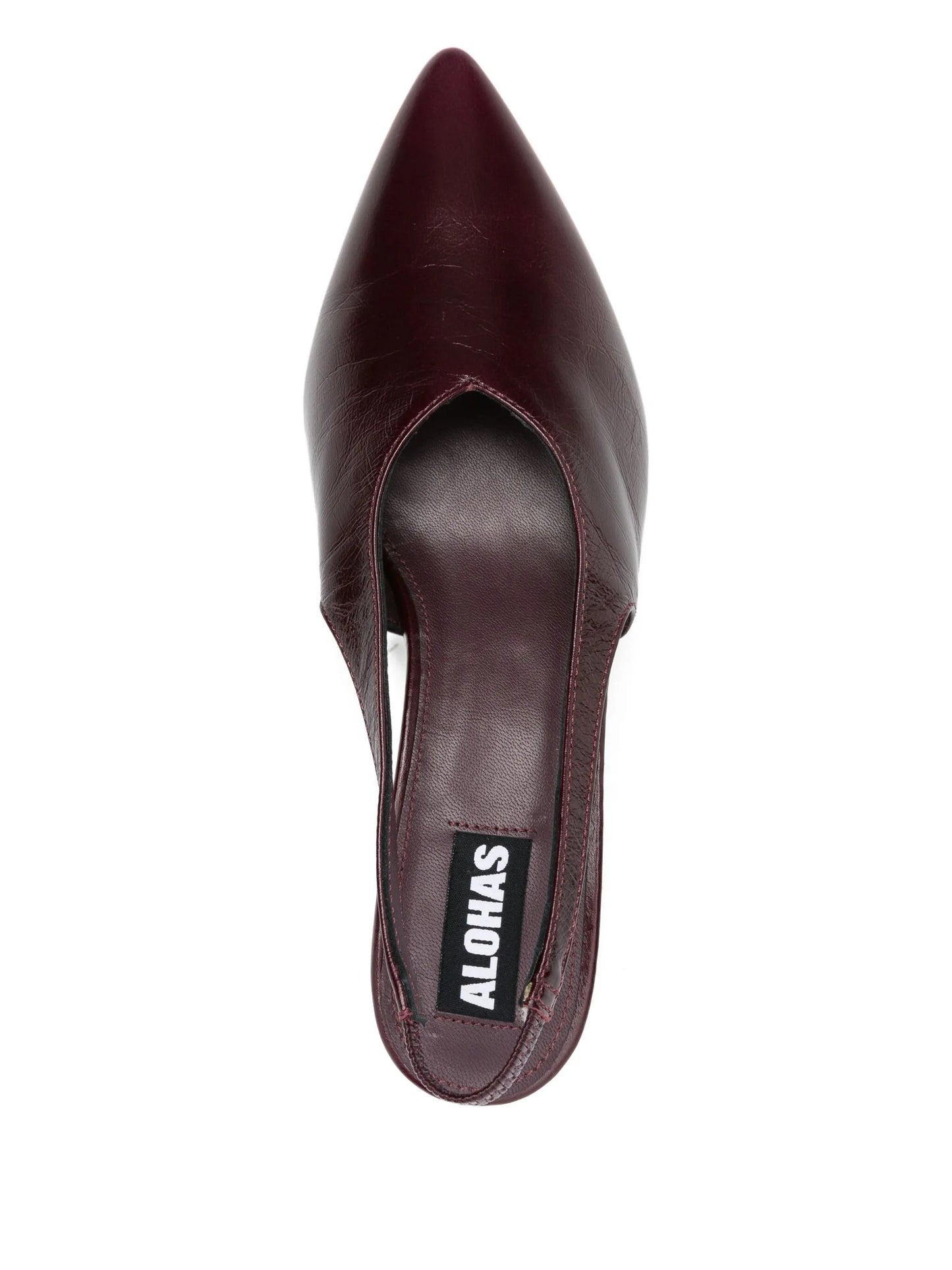 40mm slingback pointed-toe heeled pumps