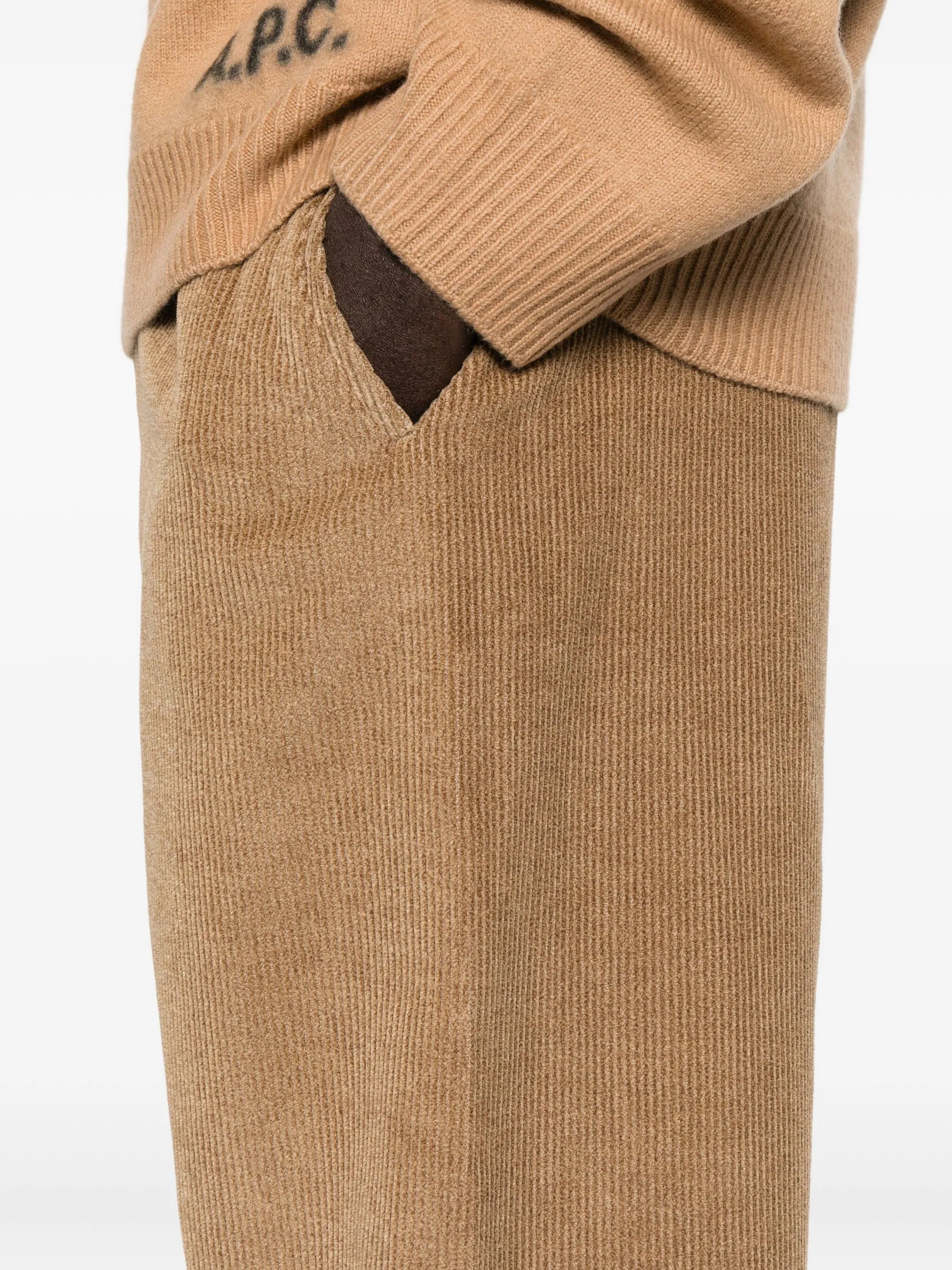 Samurai corduroy drawstring trousers