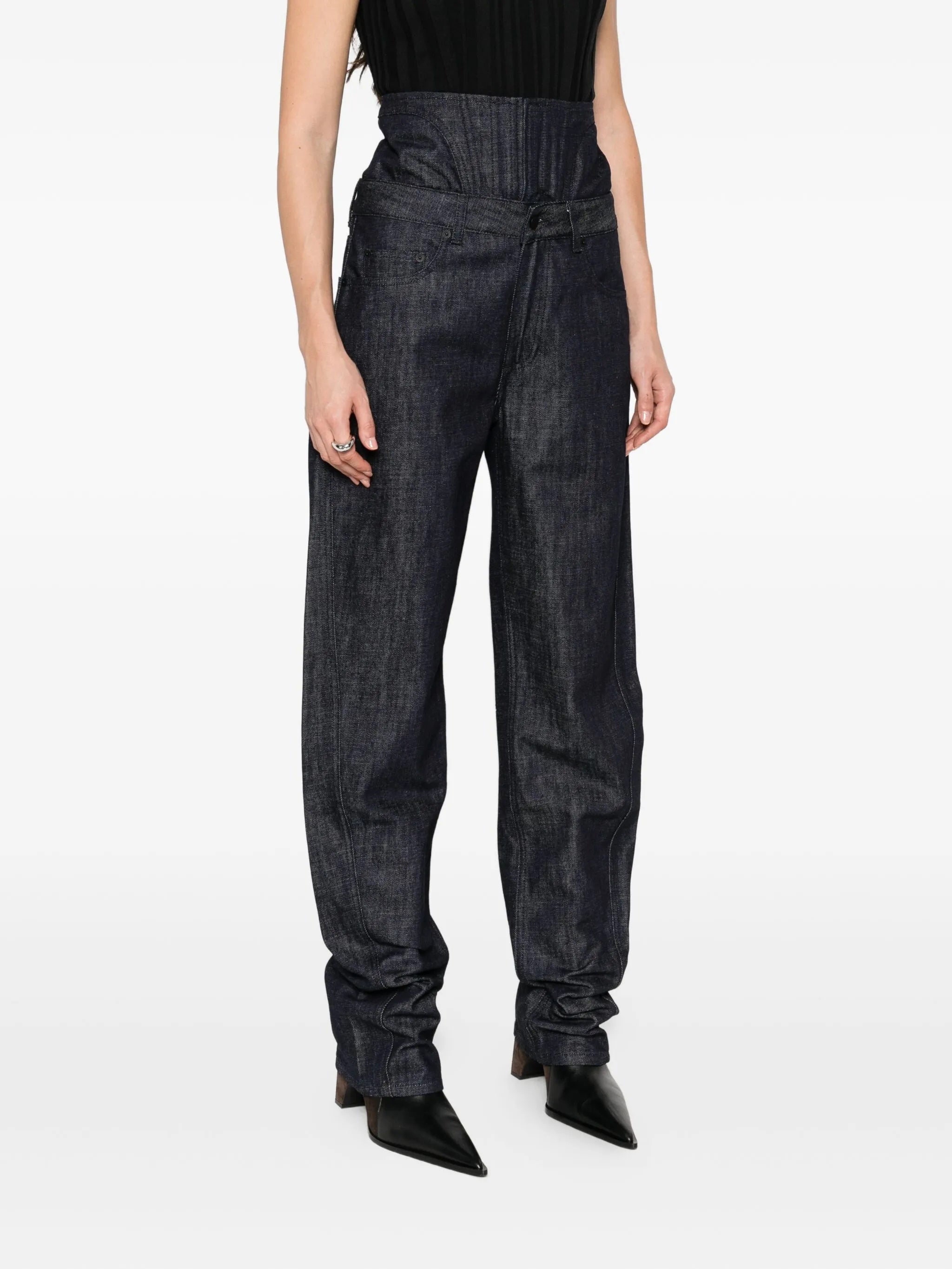 corset-waist jeans