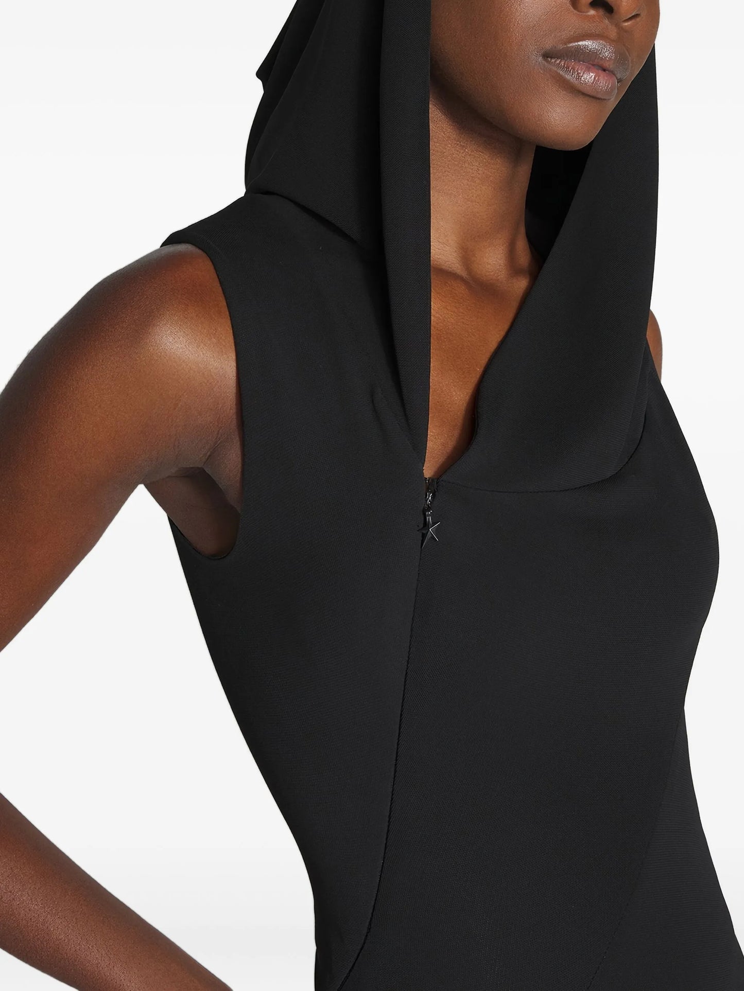 hooded maxi dress