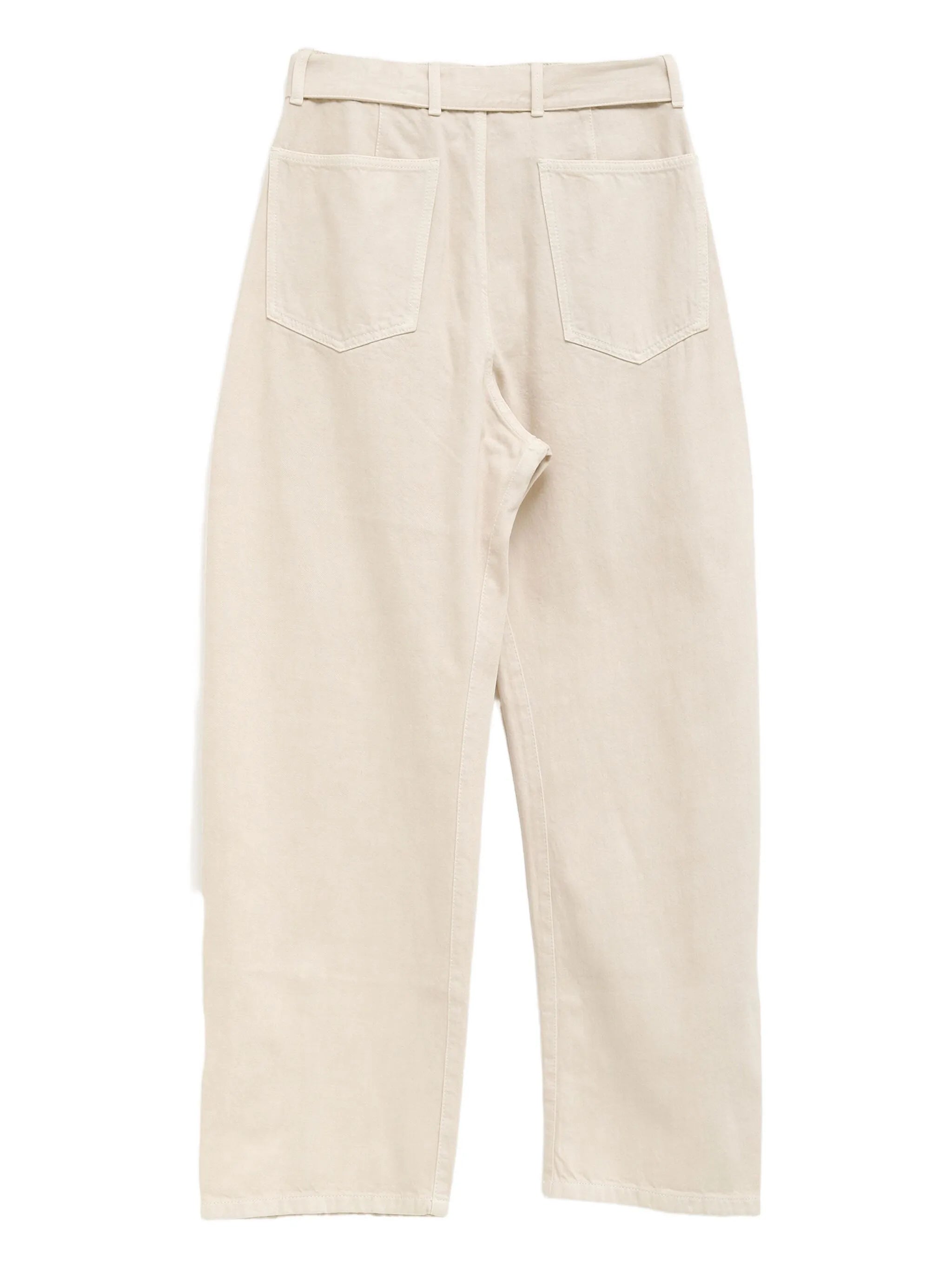 belted panel trousers
