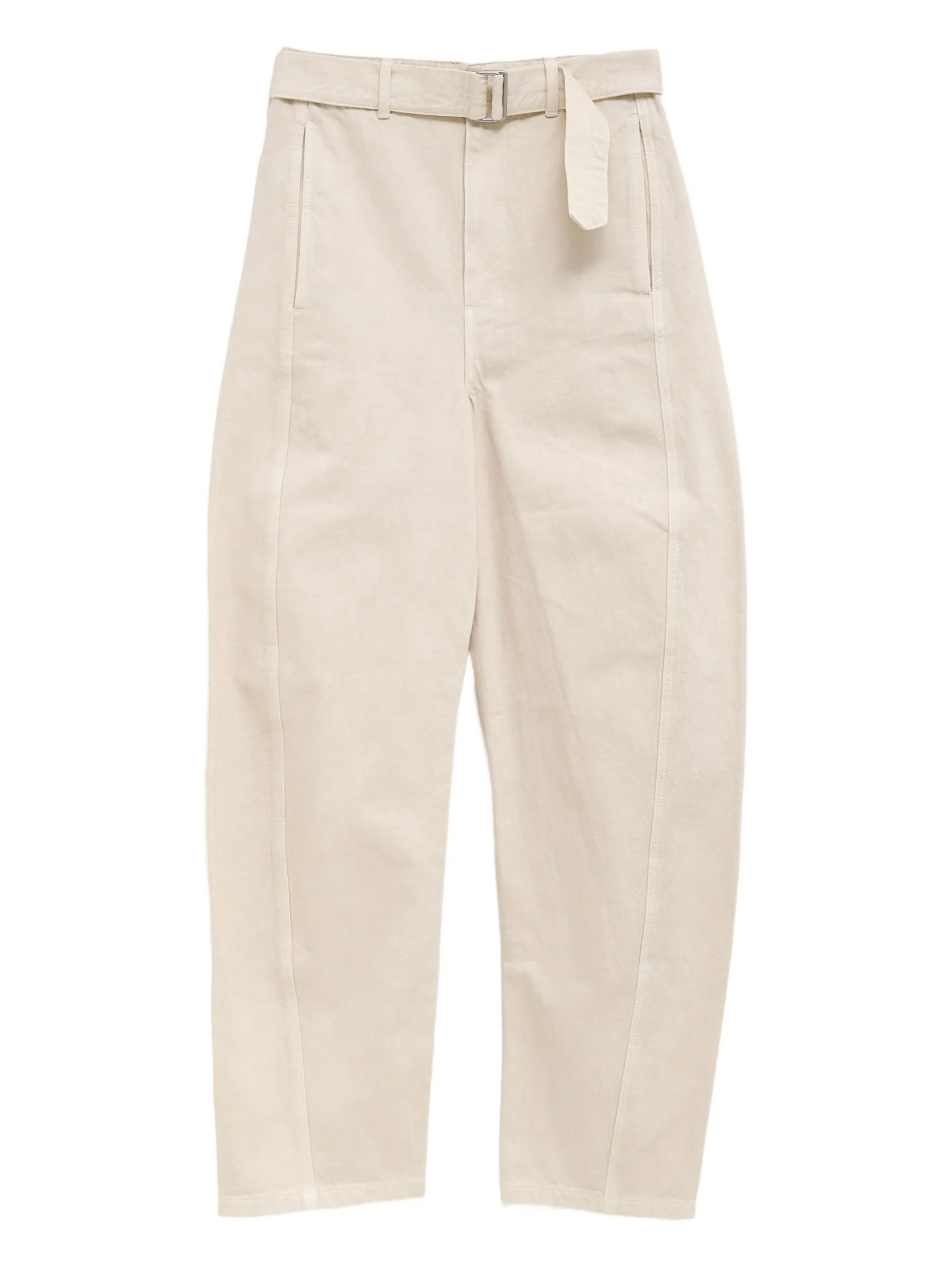 belted panel trousers