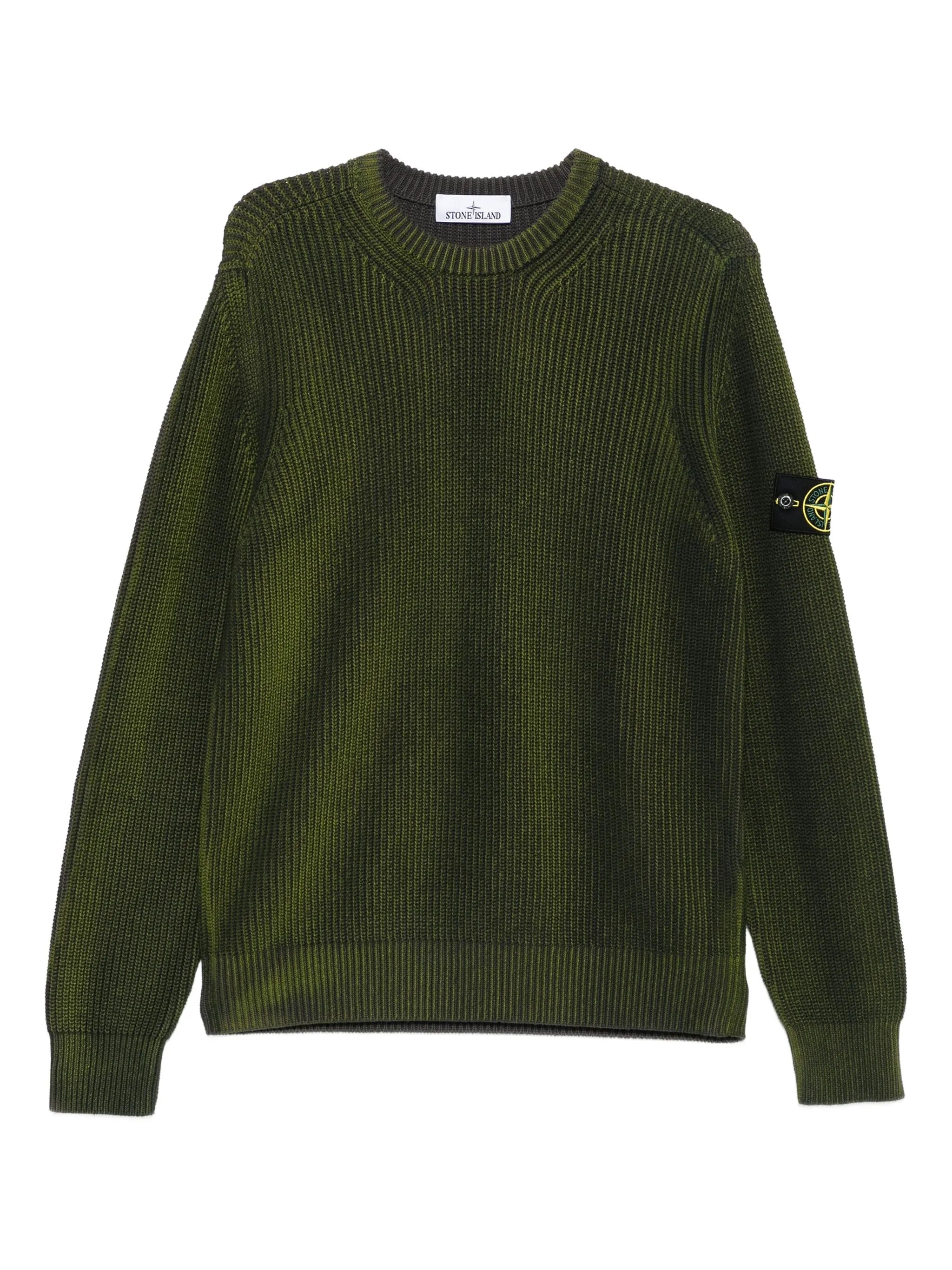 ribbed crew-neck sweater