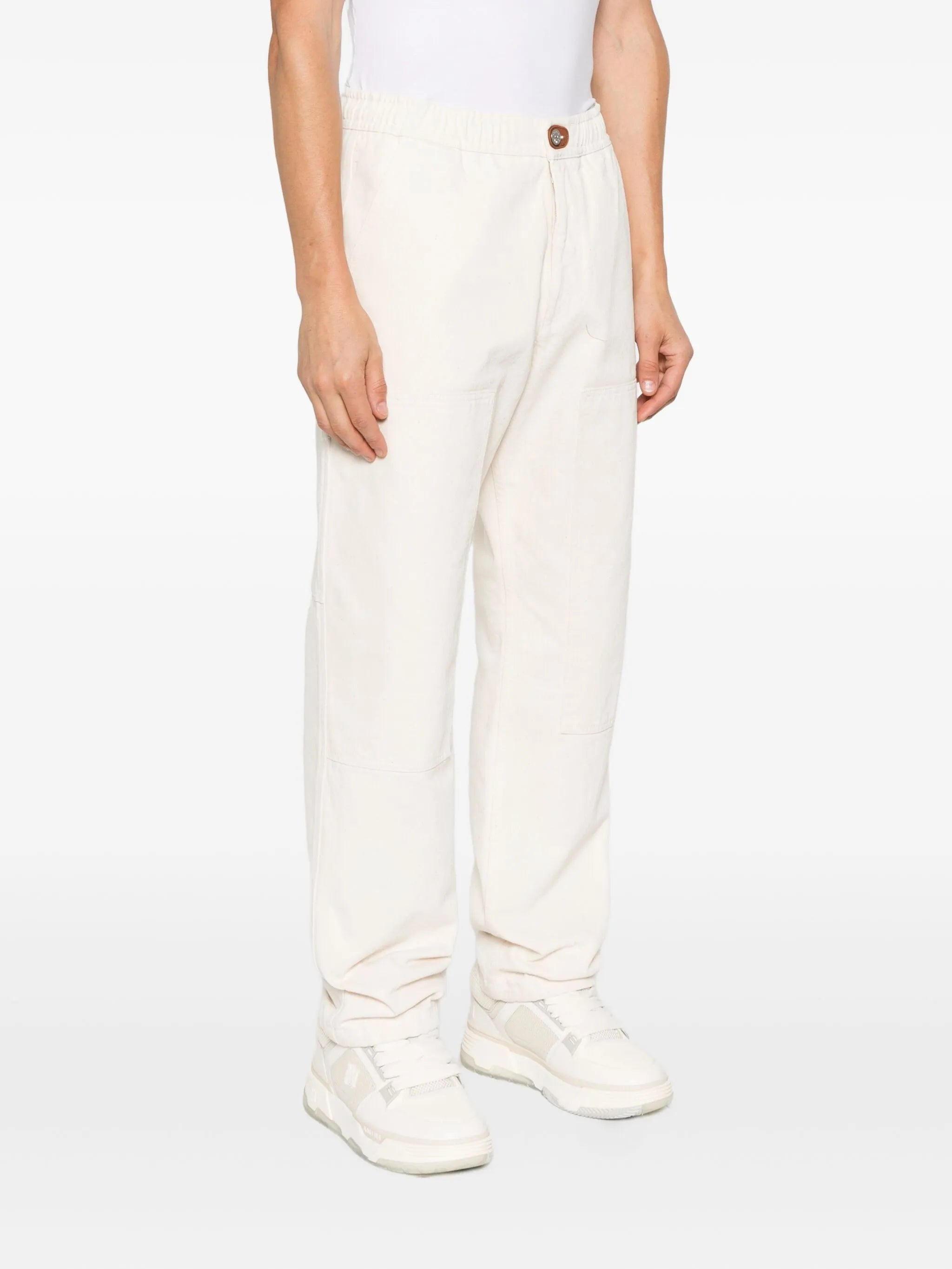 patch-pocket drawstring trousers