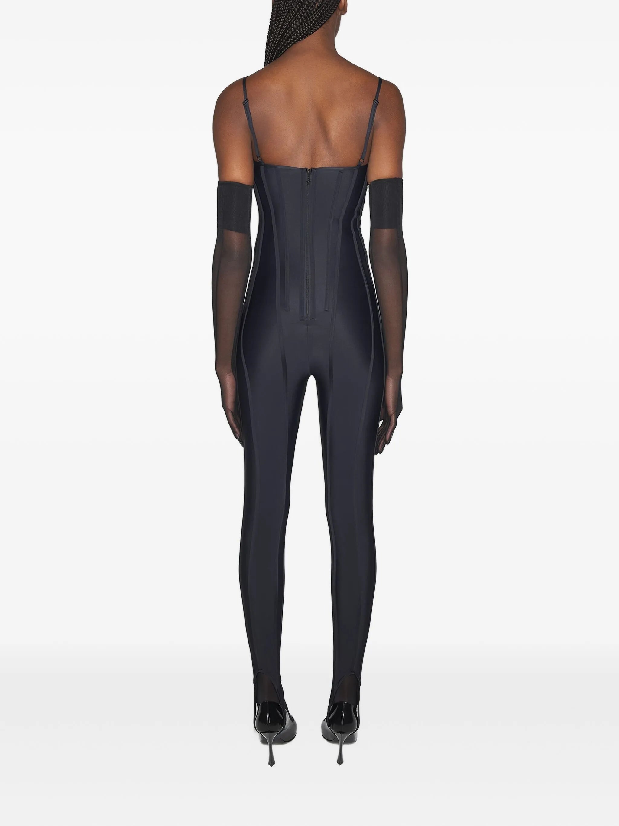 corset-detail jumpsuit