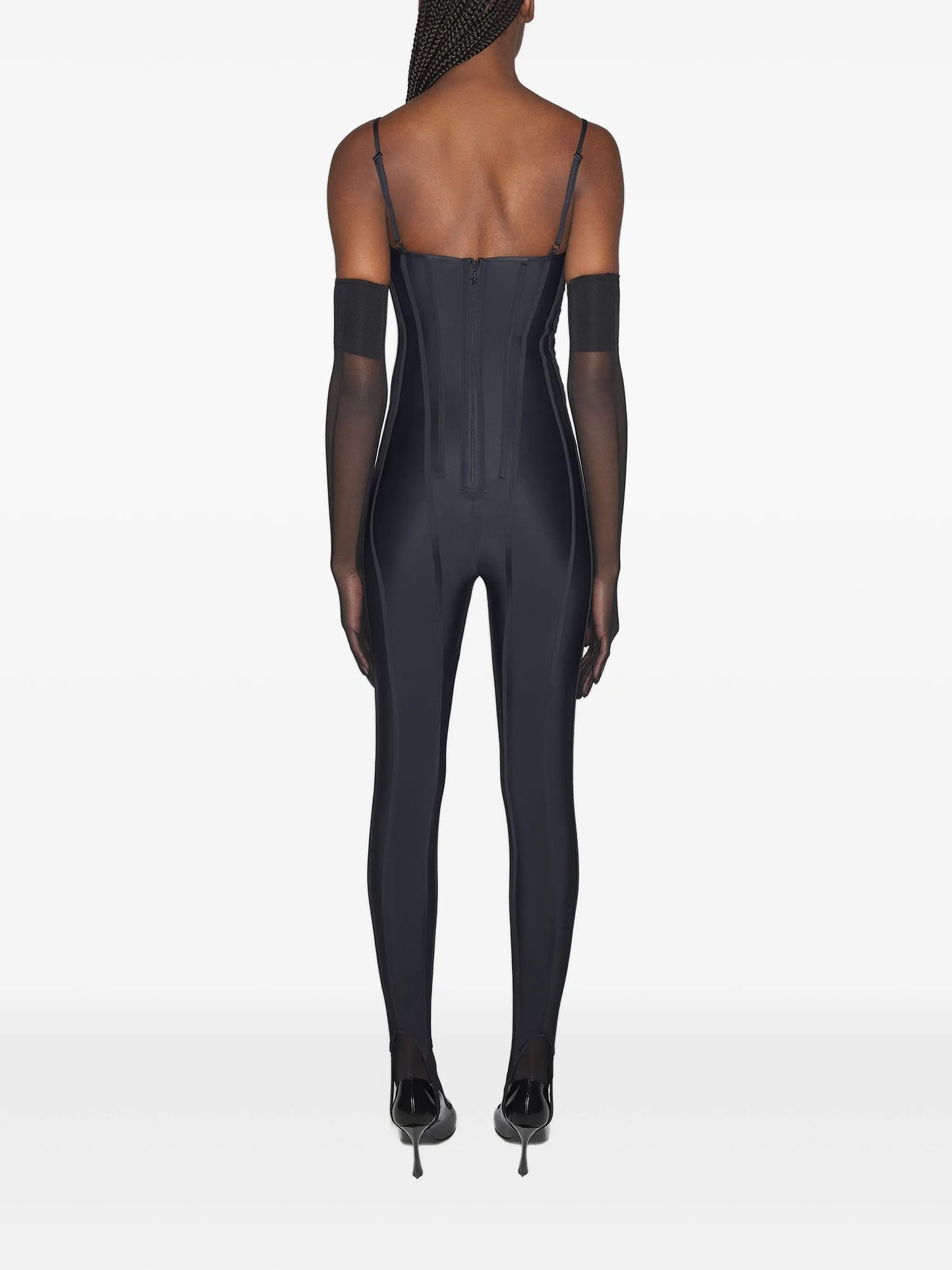corset-detail jumpsuit