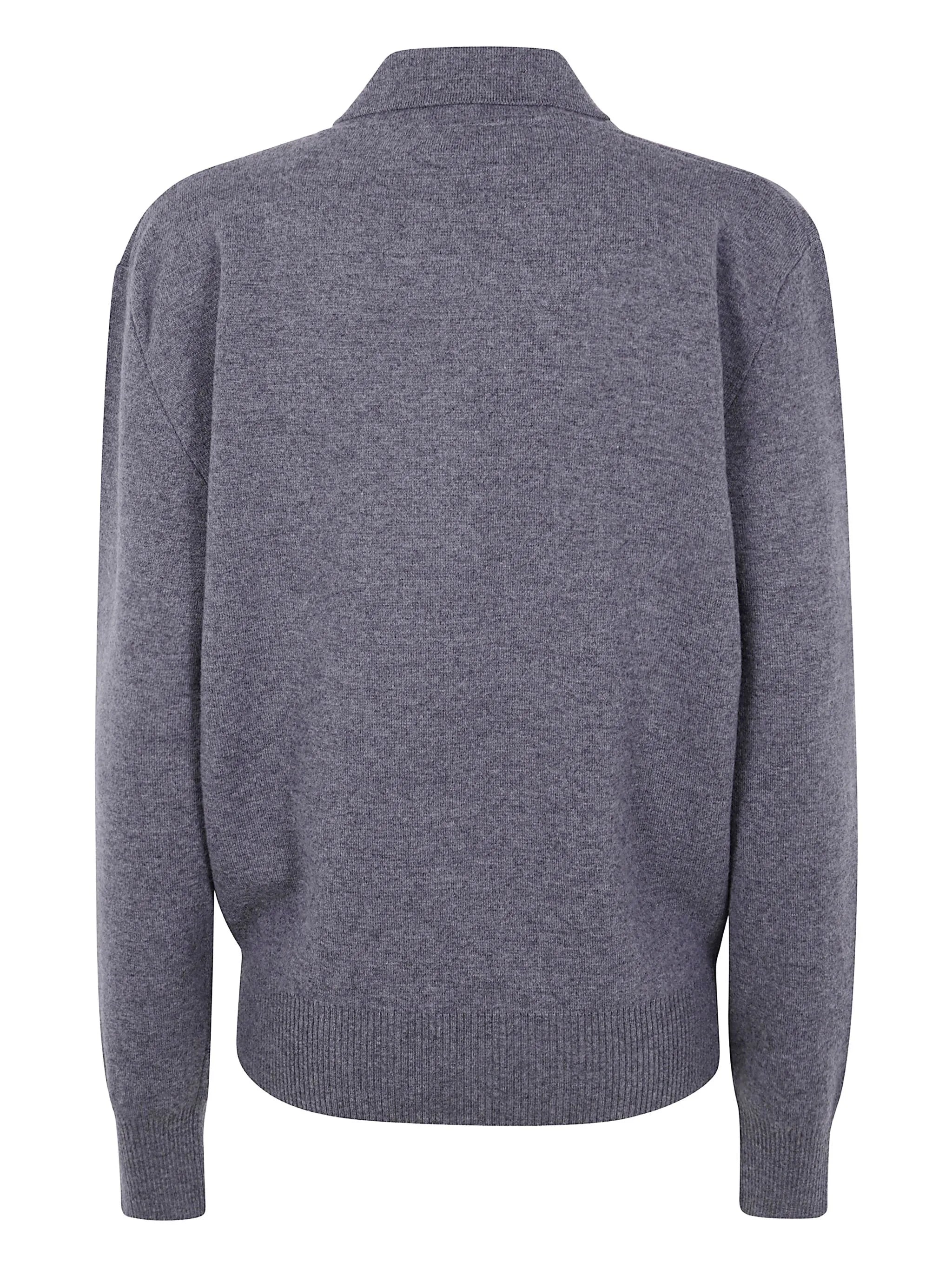 Compact polo sweater