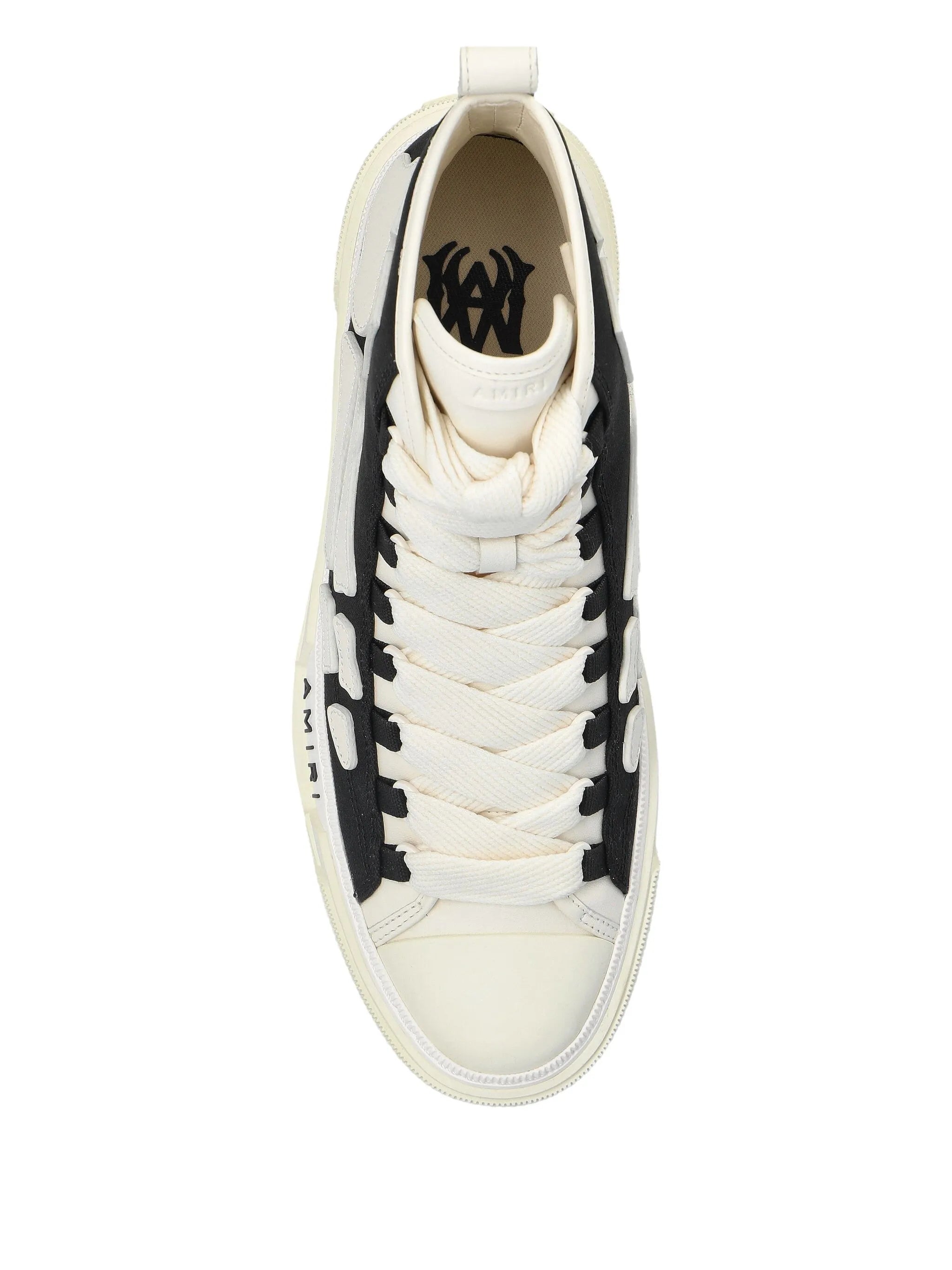 skeleton-print sneakers