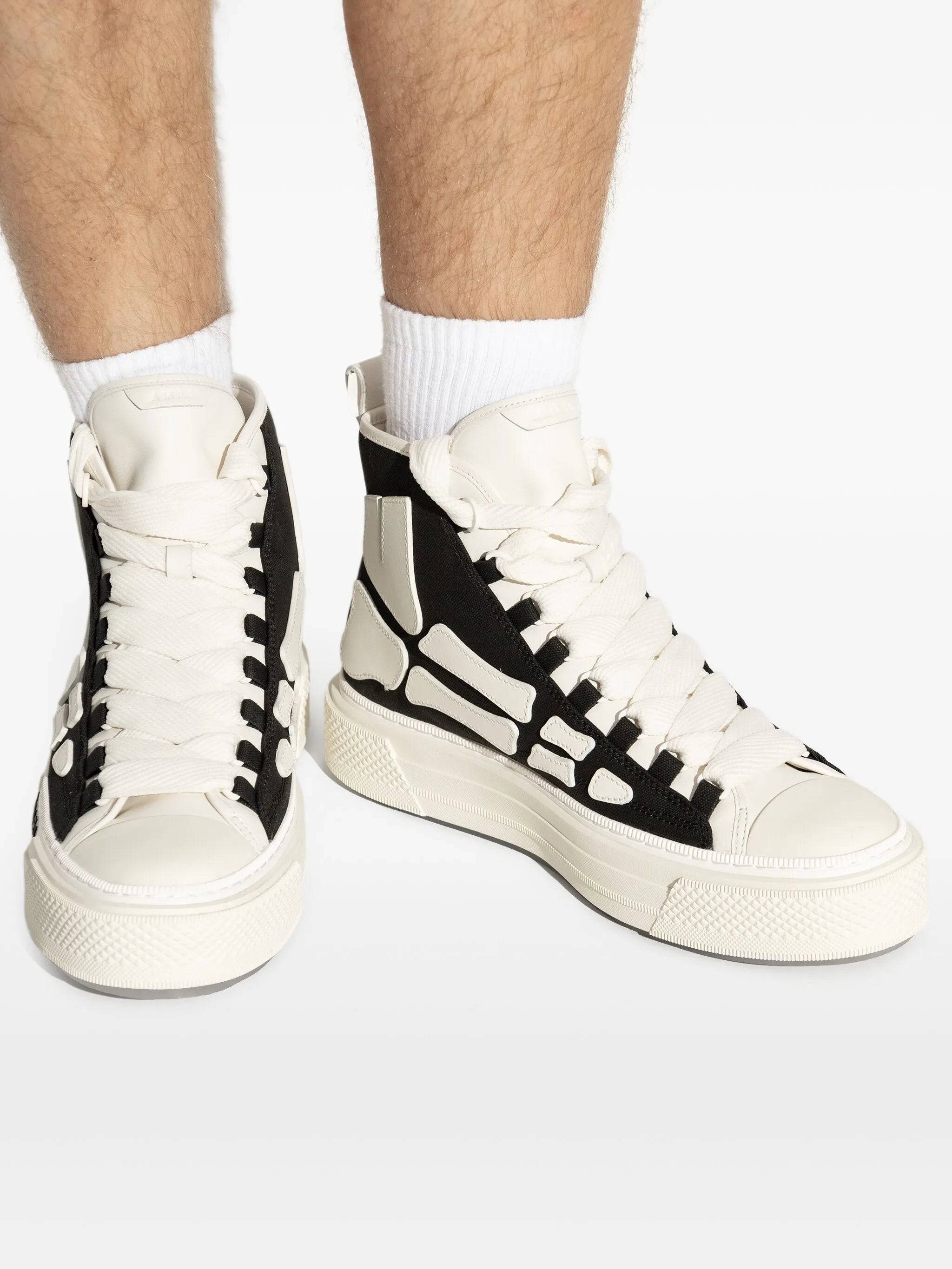 skeleton-print sneakers