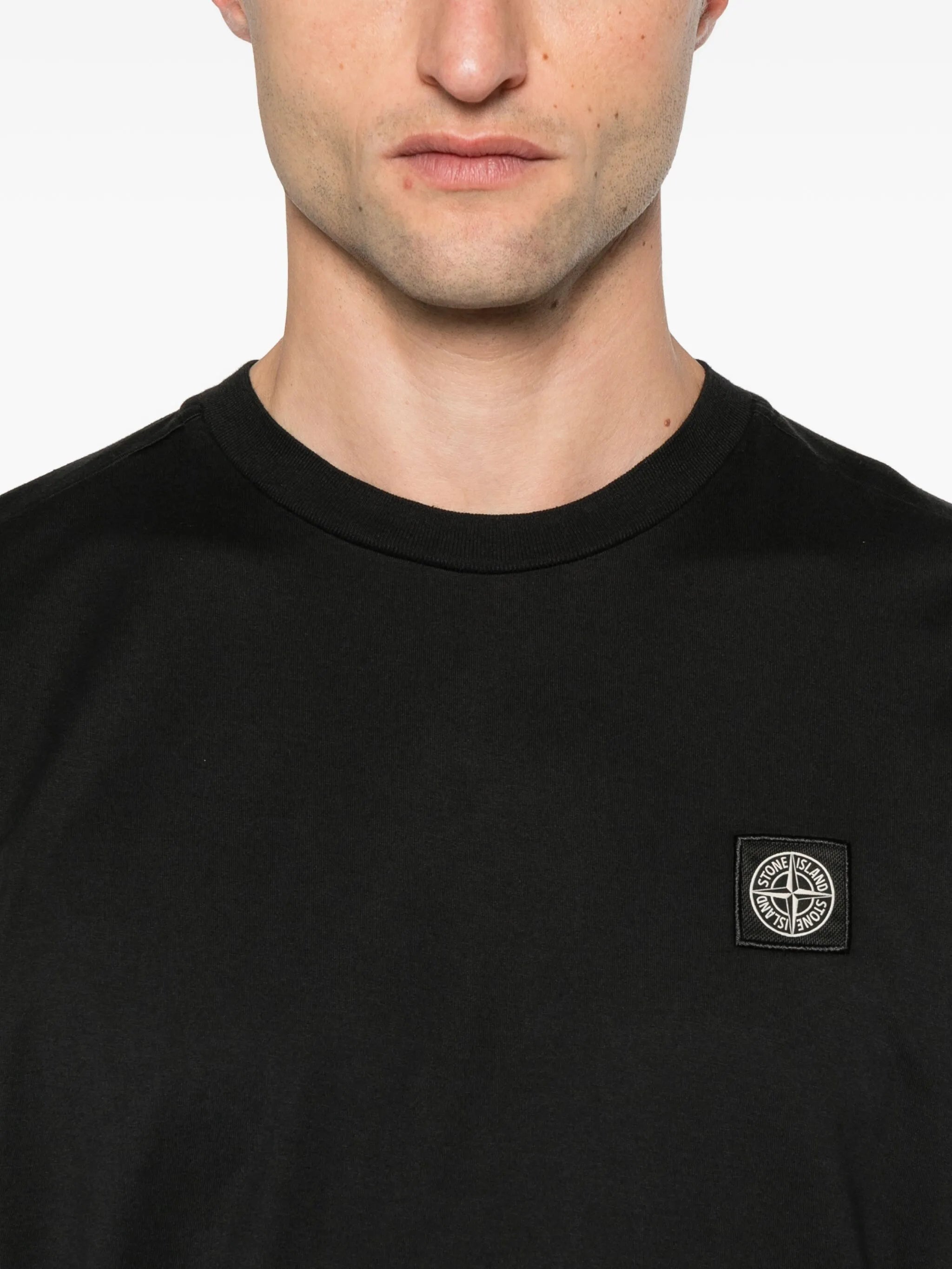 logo-patch cotton t-shirt