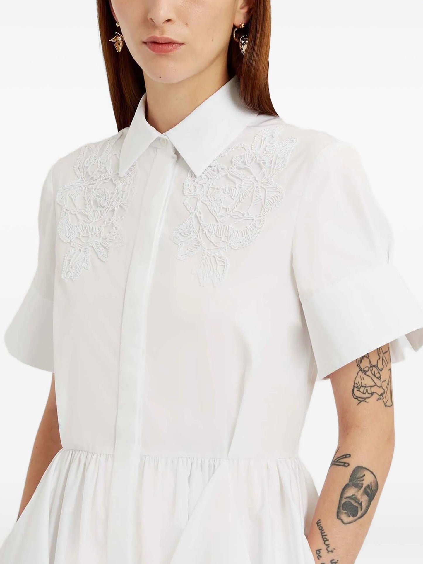 embroidered shirtdress