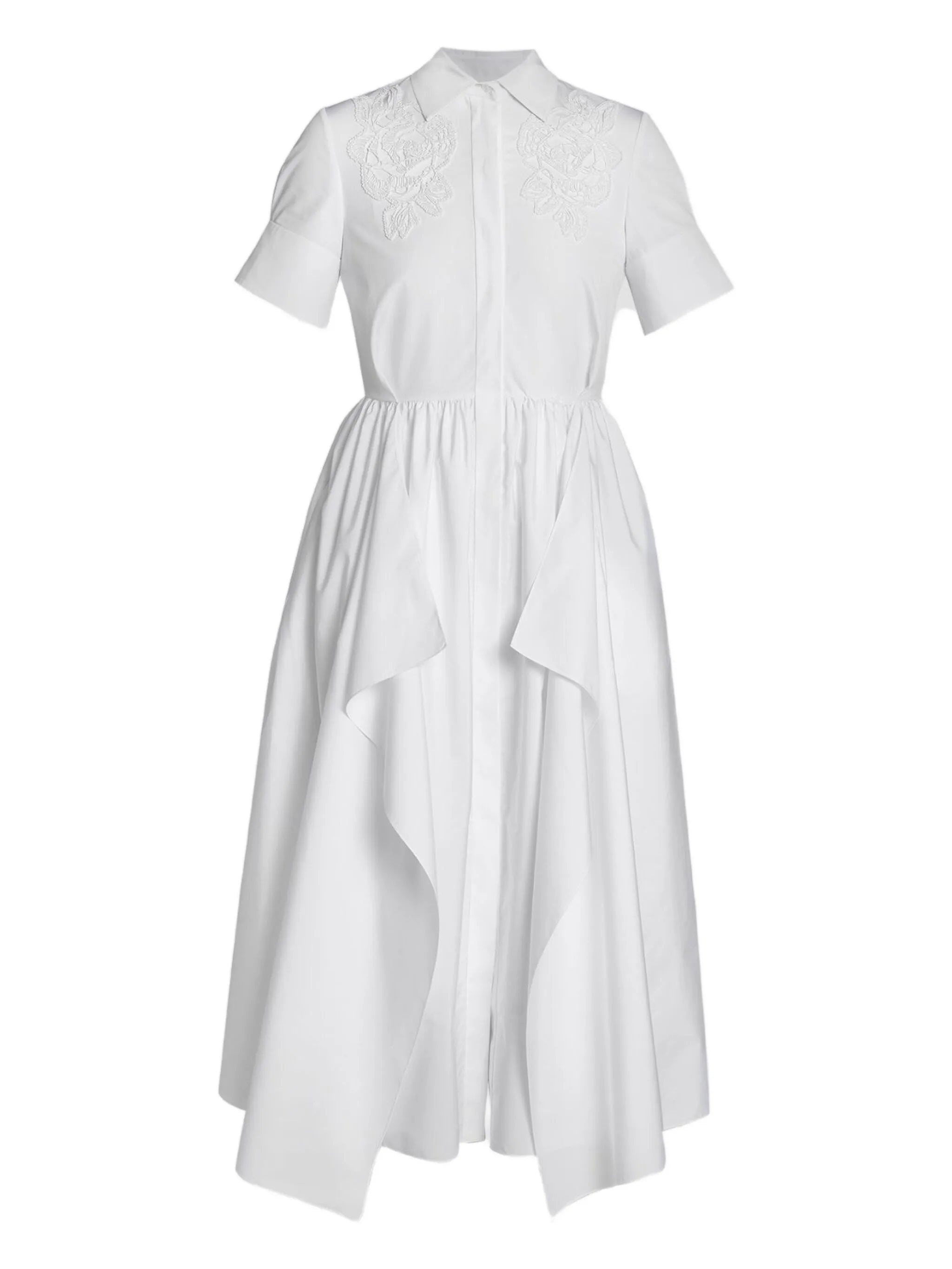 embroidered shirtdress