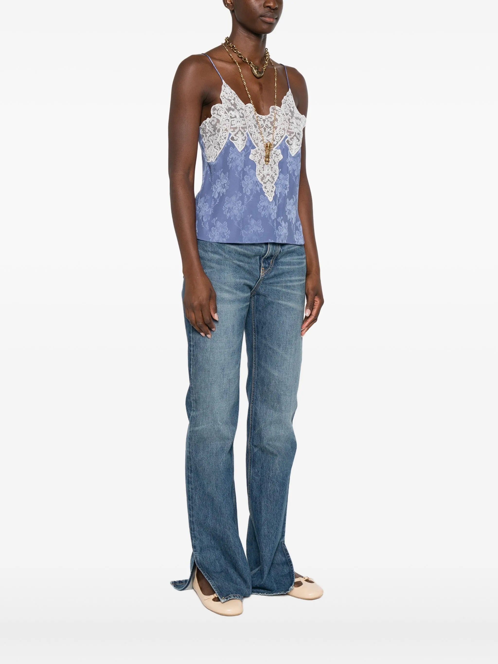 lace insert camisole
