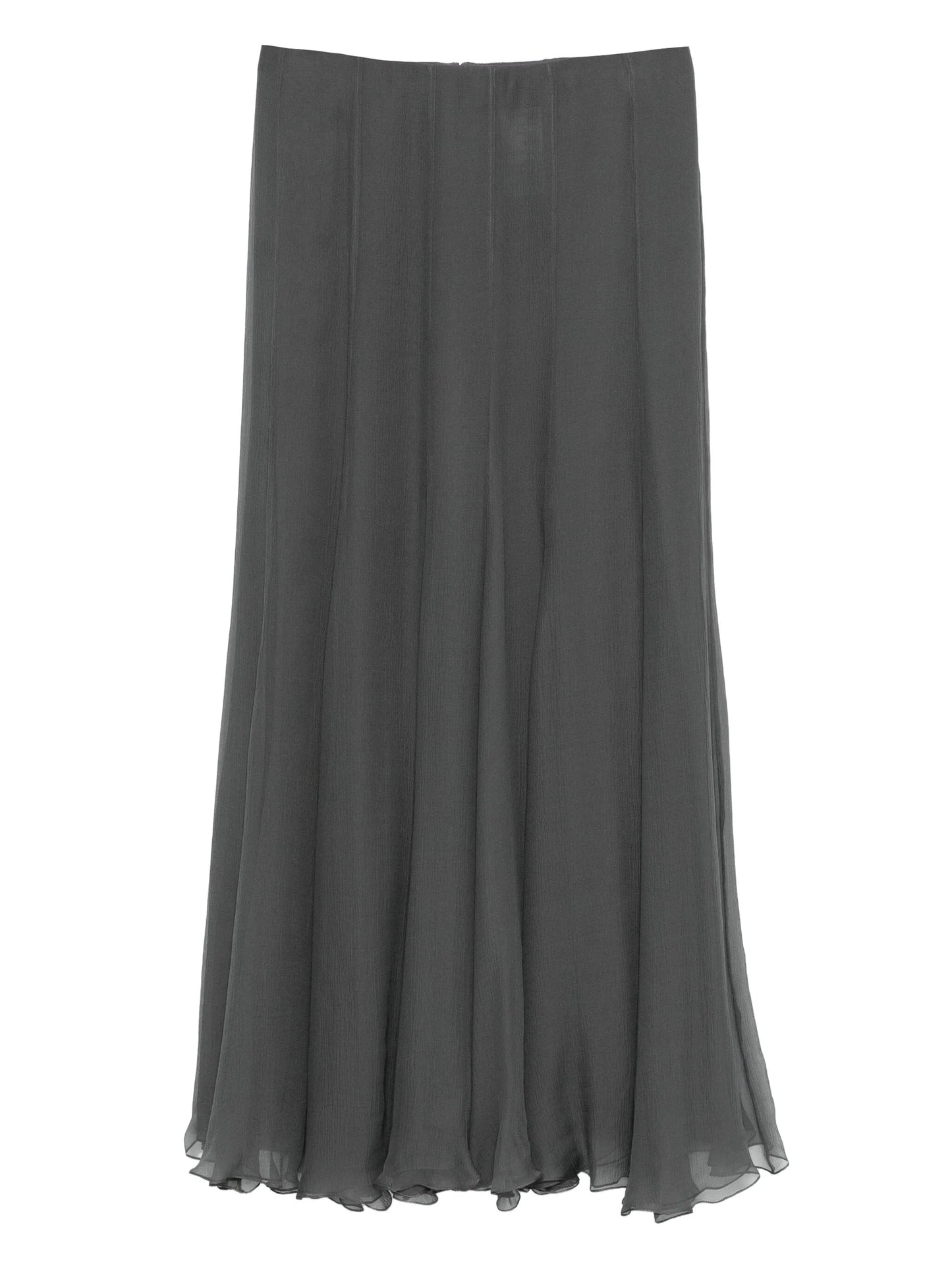 pleated maxi skirt