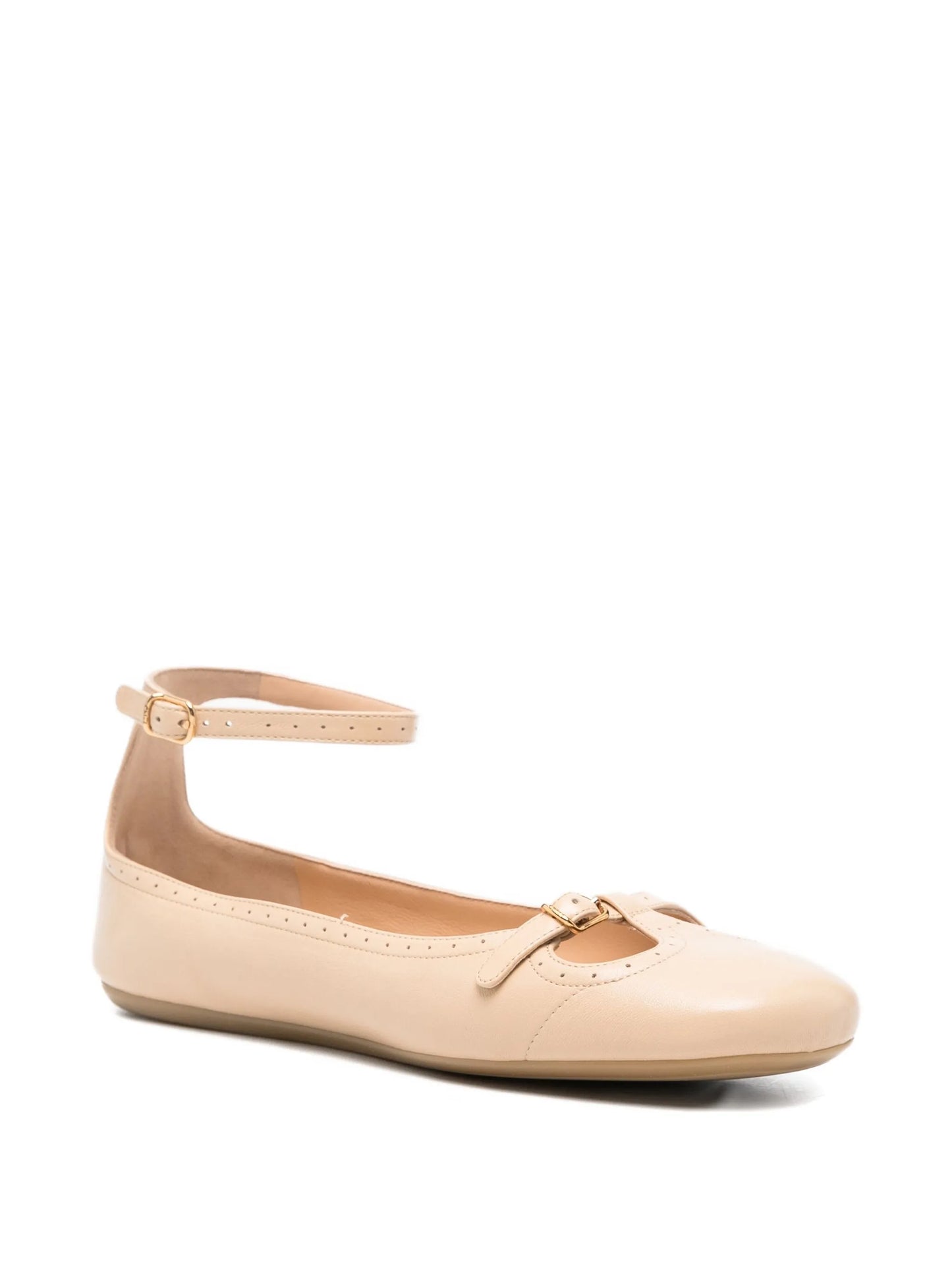 leather ballet flats