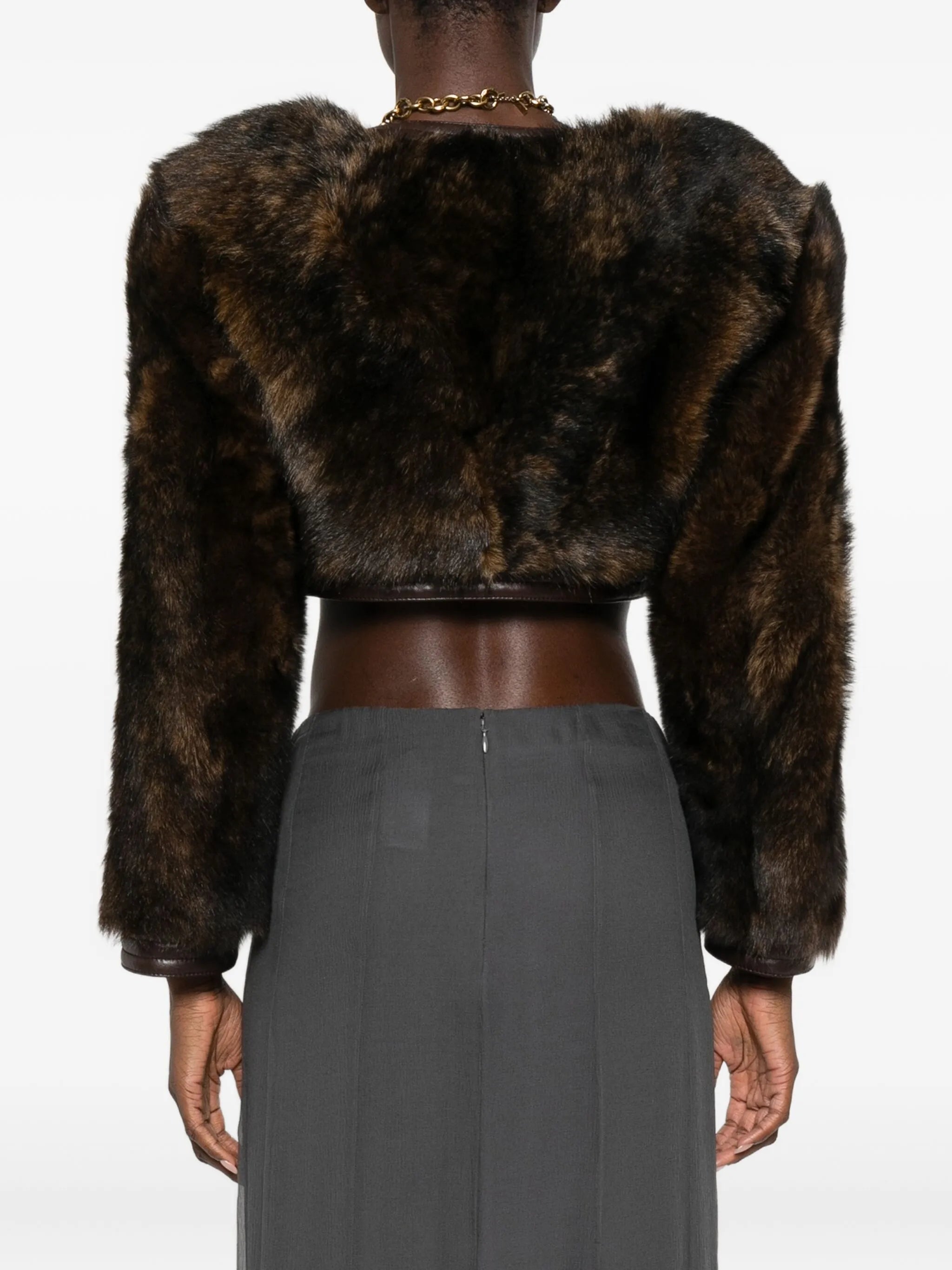 shearling cropped jacket