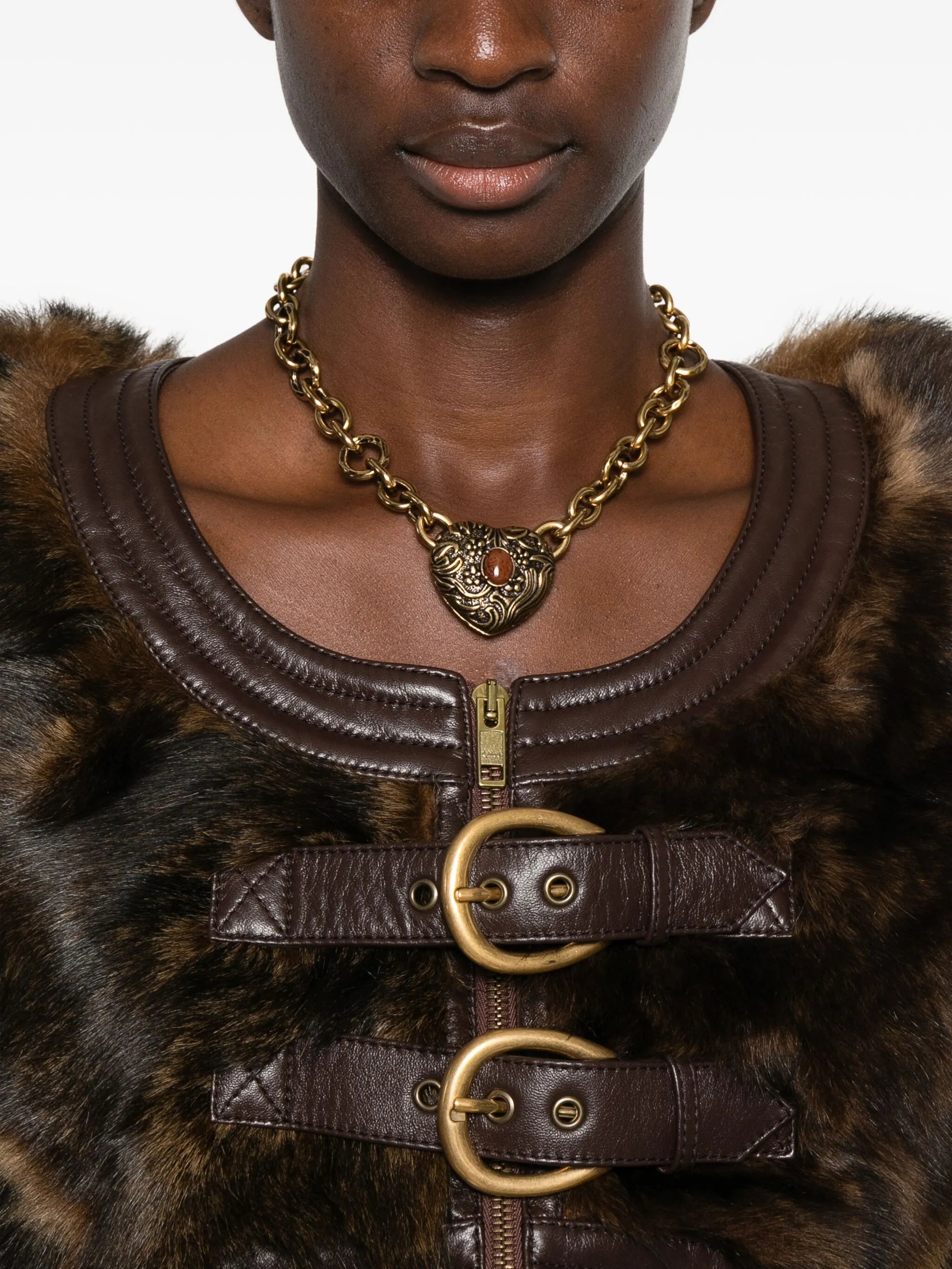 shearling cropped jacket
