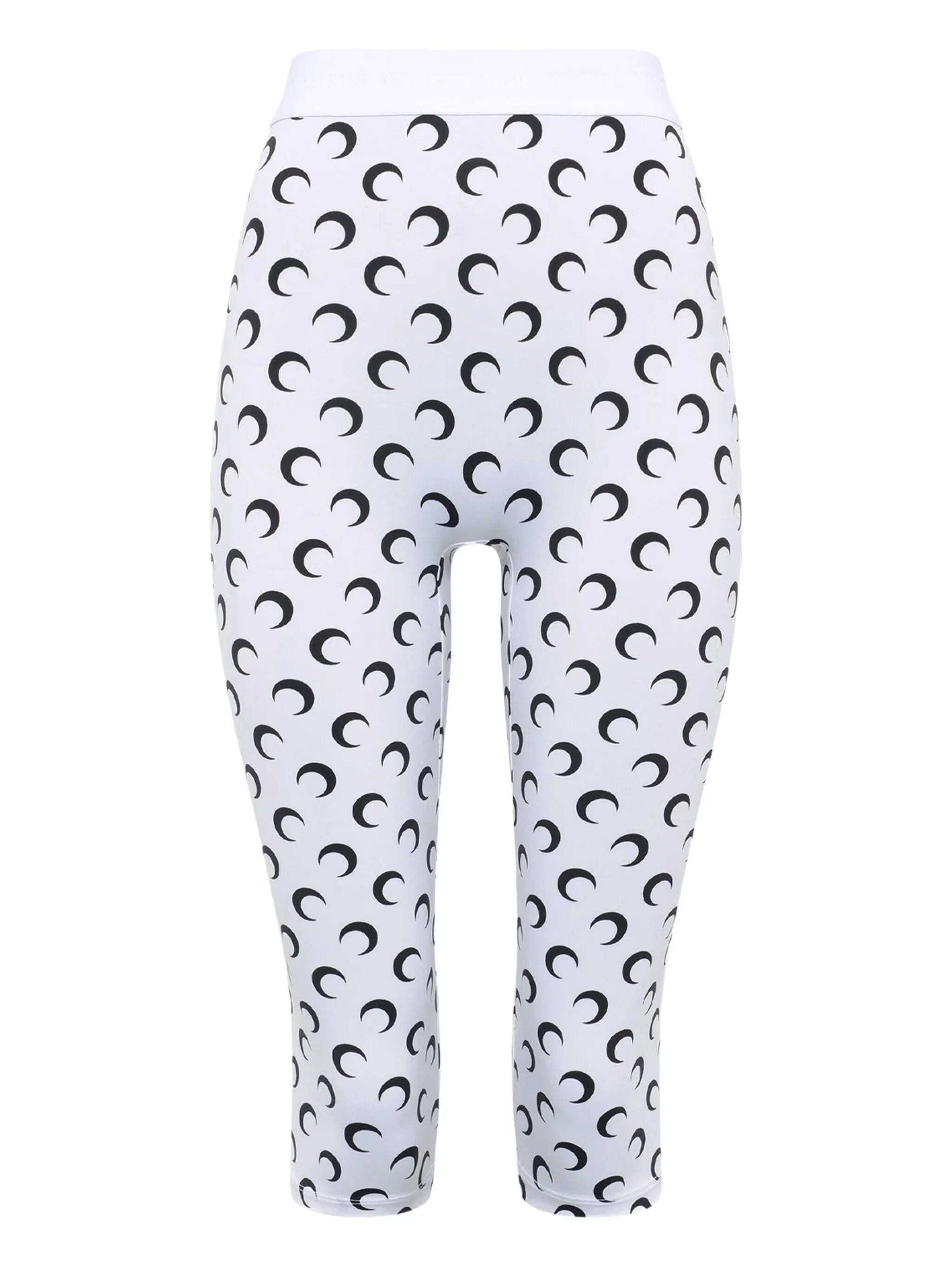 Moon-printed capri jersey trousers
