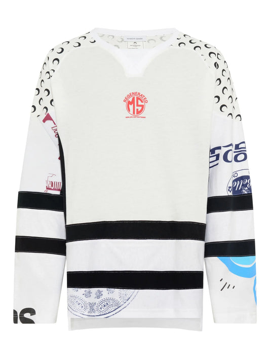Regenerated graphic-print T-shirt