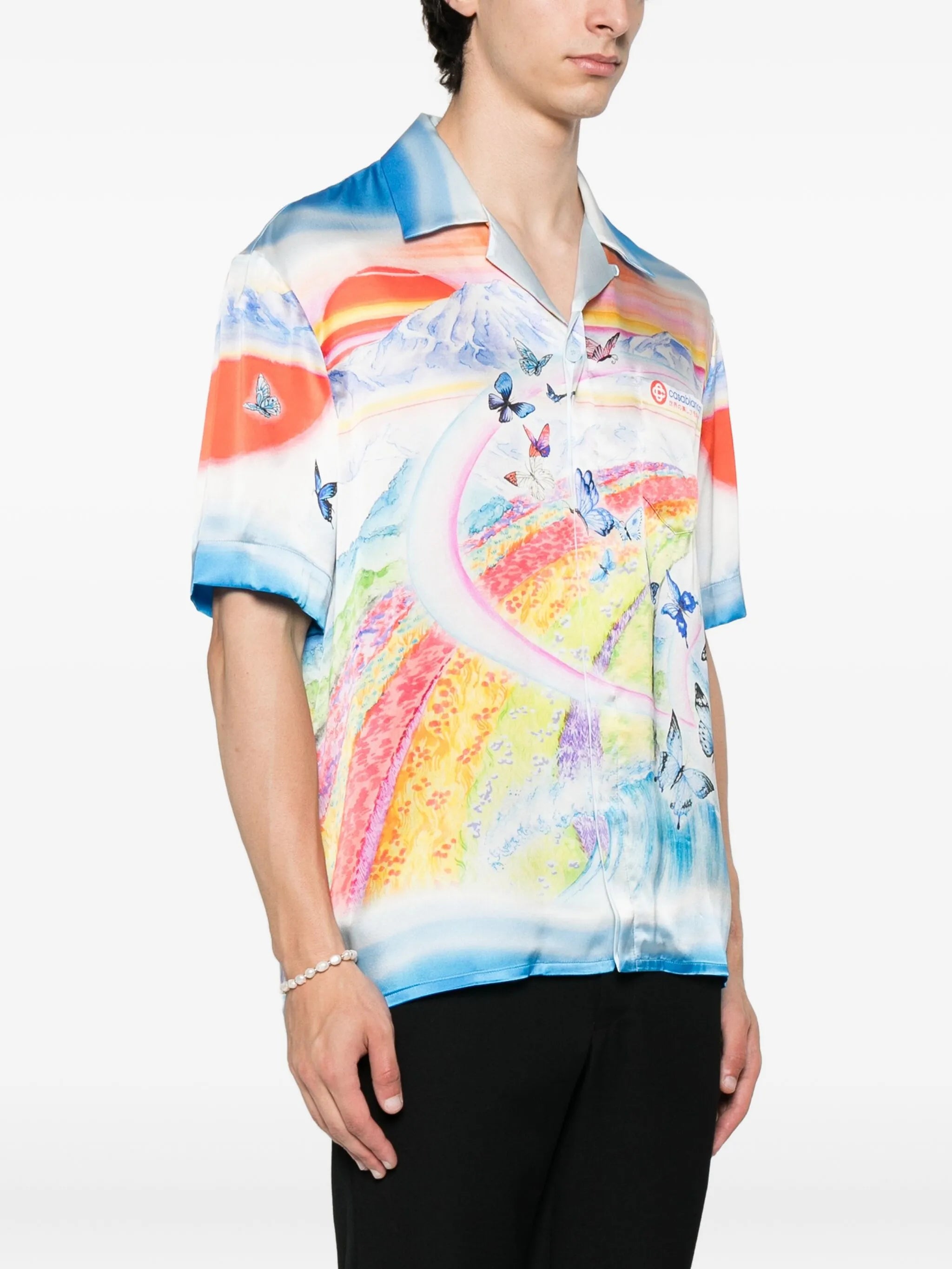 Teacher butterfly landscape shirt