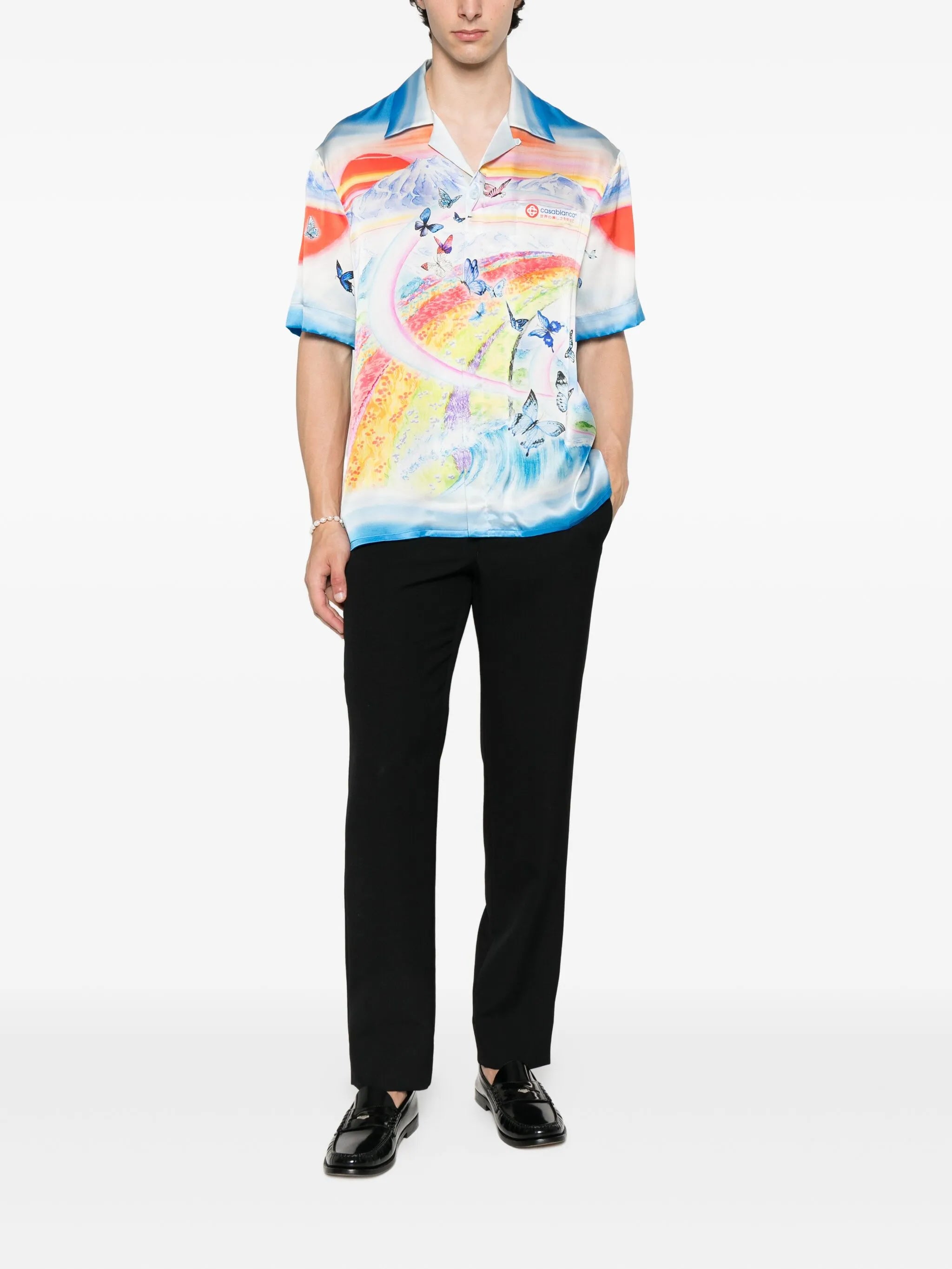 Teacher butterfly landscape shirt