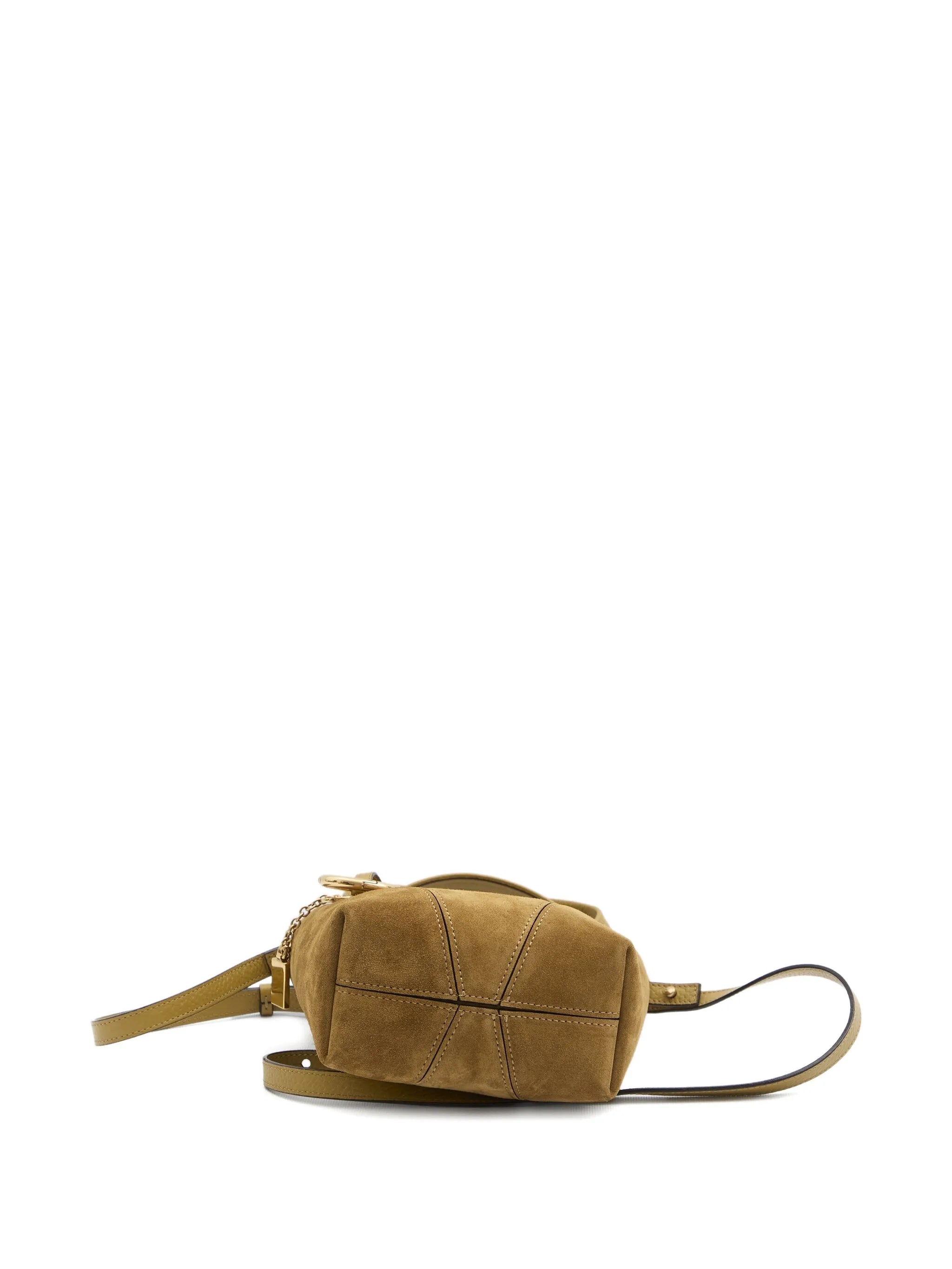 small Spin suede leather tote bag
