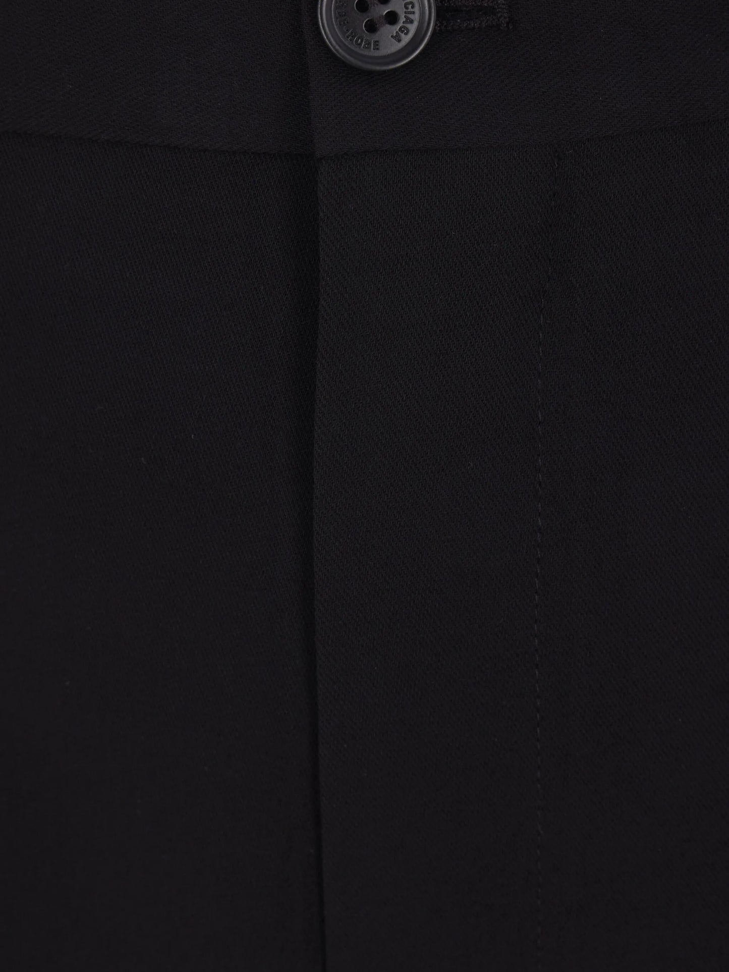 pressed-crease twill trousers