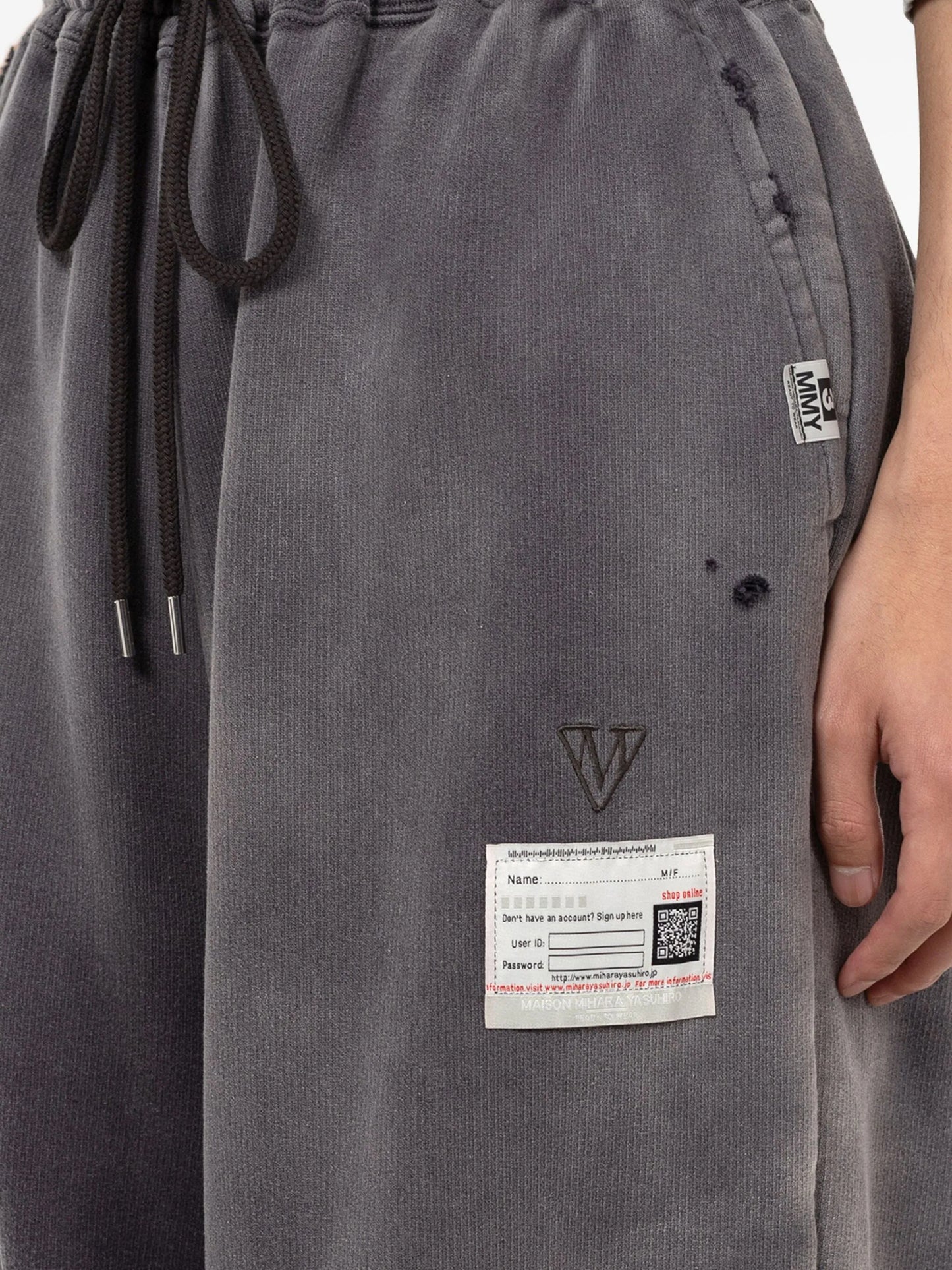 sun faded drawstring track pants