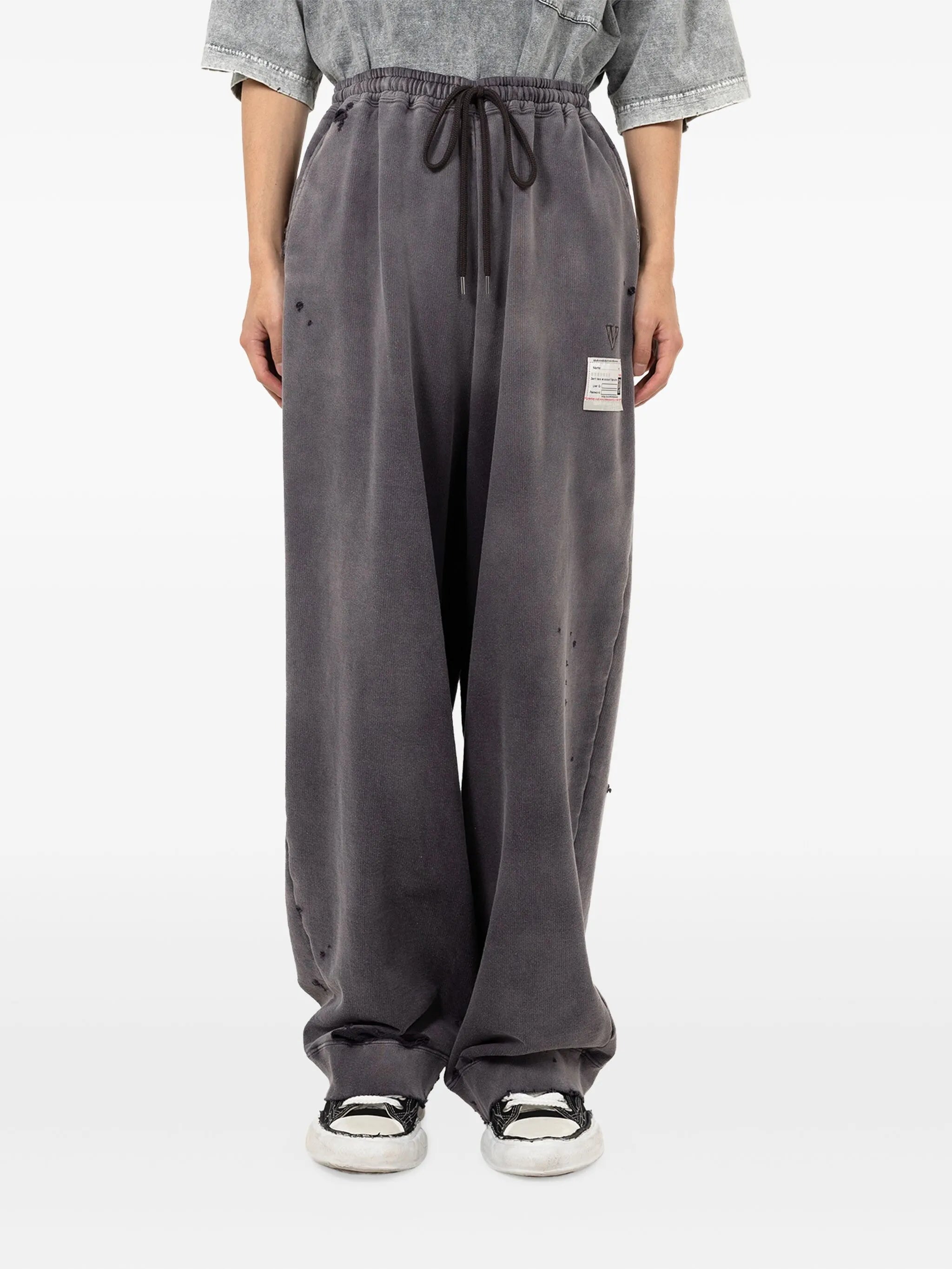 sun faded drawstring track pants