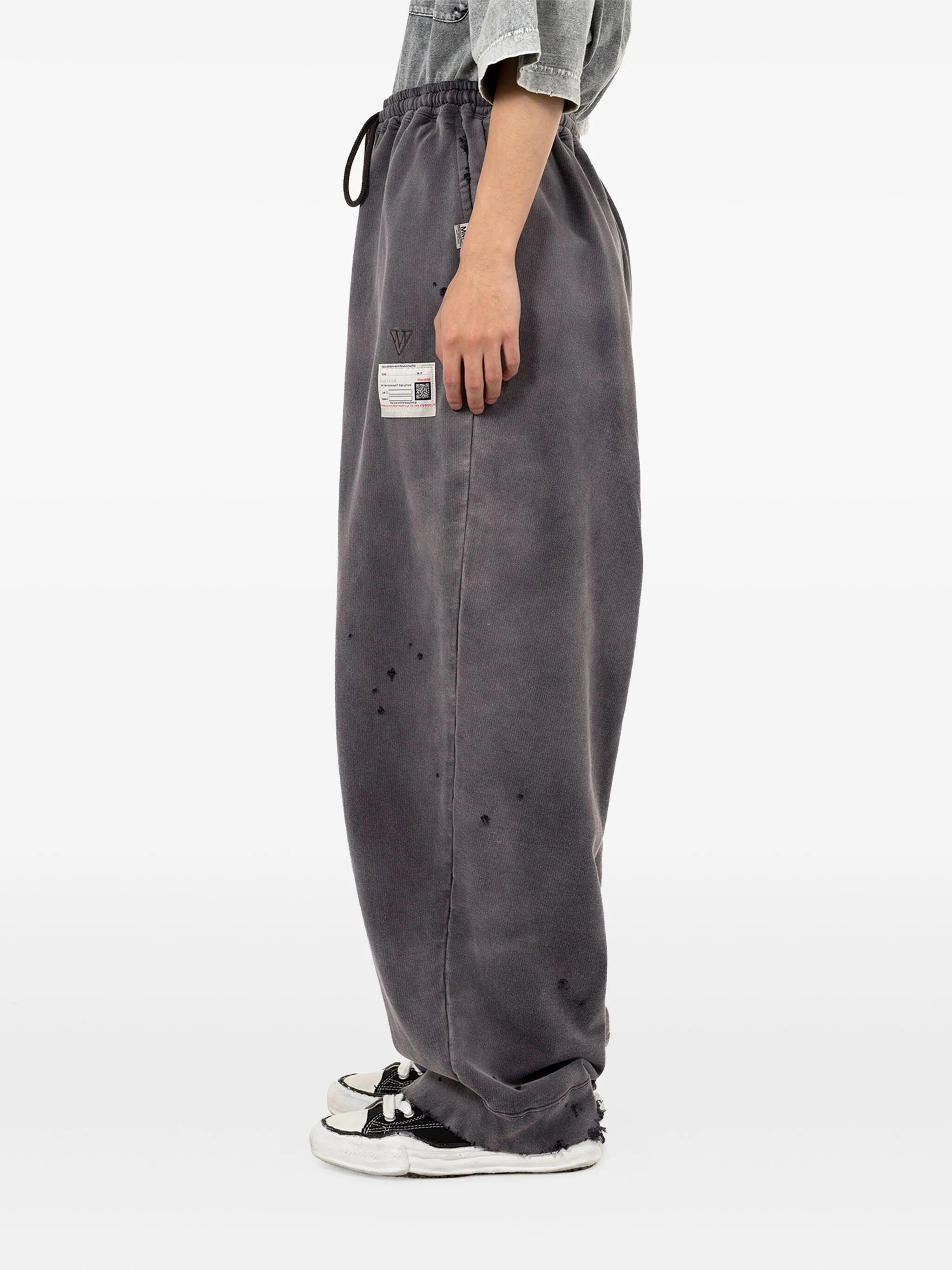 sun faded drawstring track pants