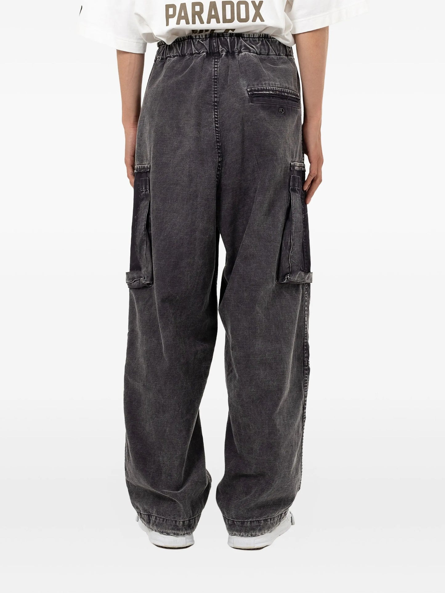 panelled drawstring jeans