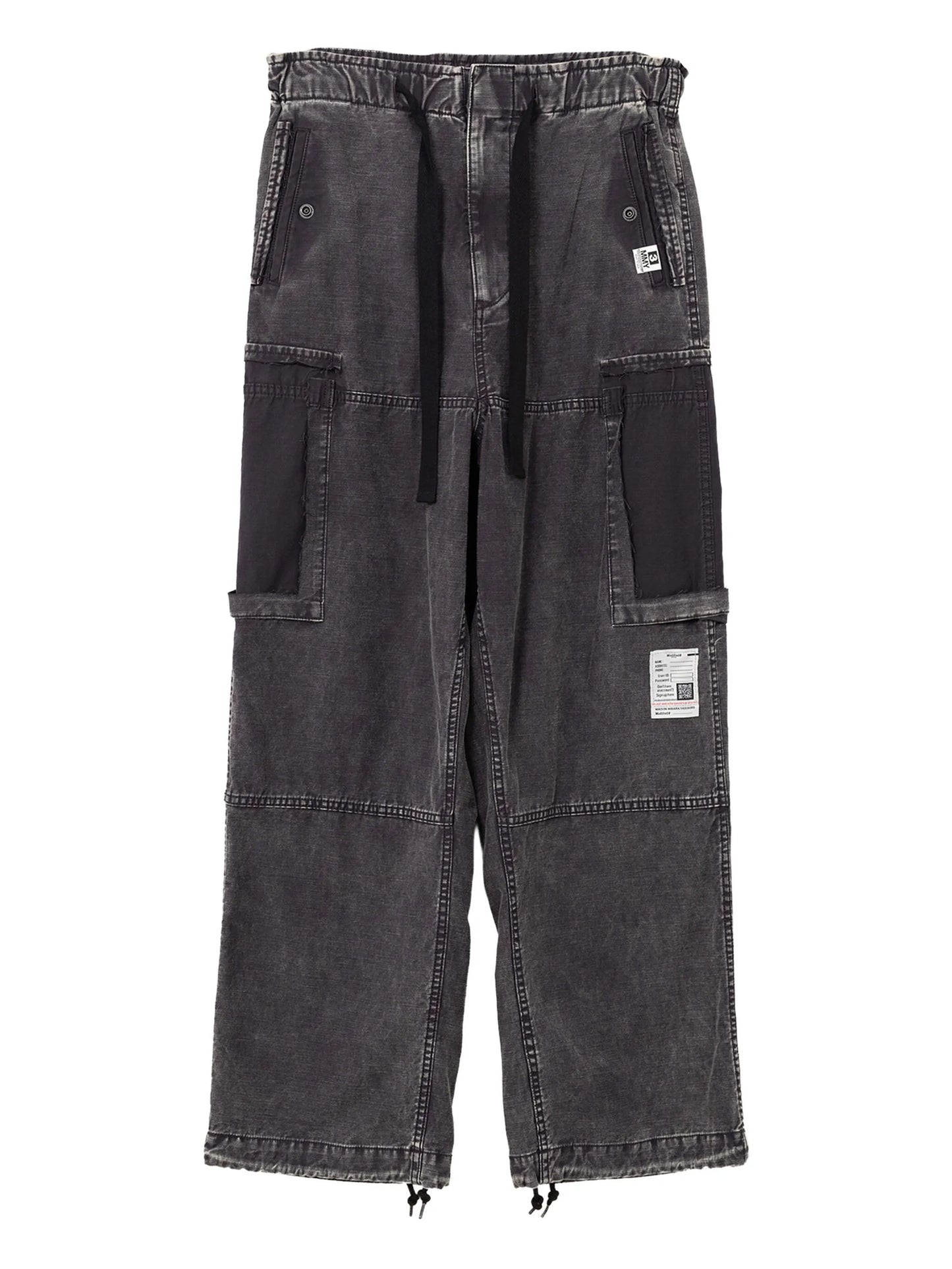 panelled drawstring jeans