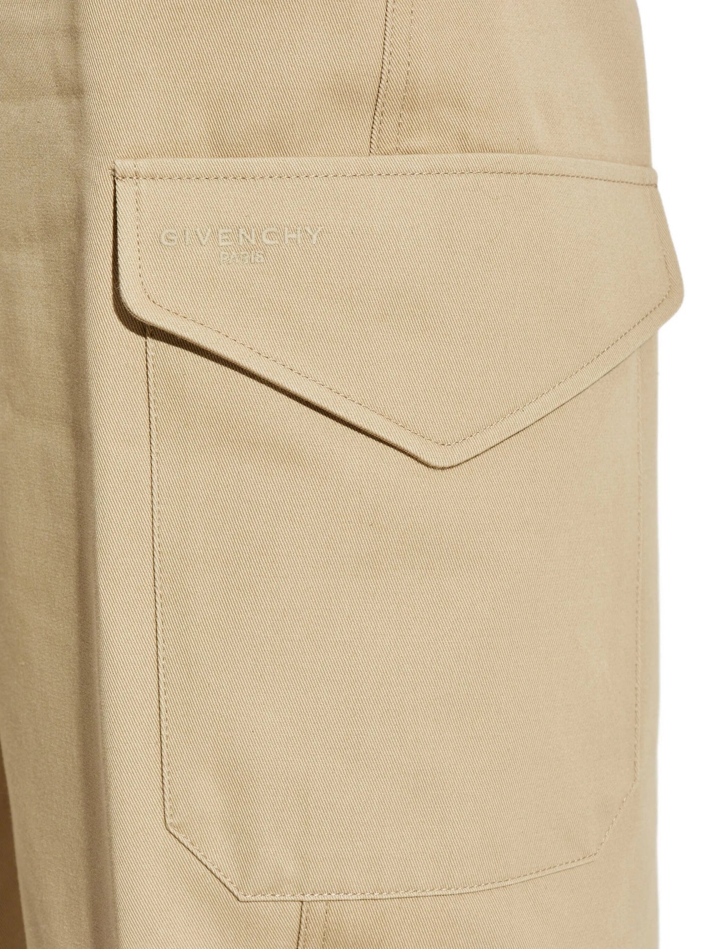 Cocoon utility pants in cotton and wool