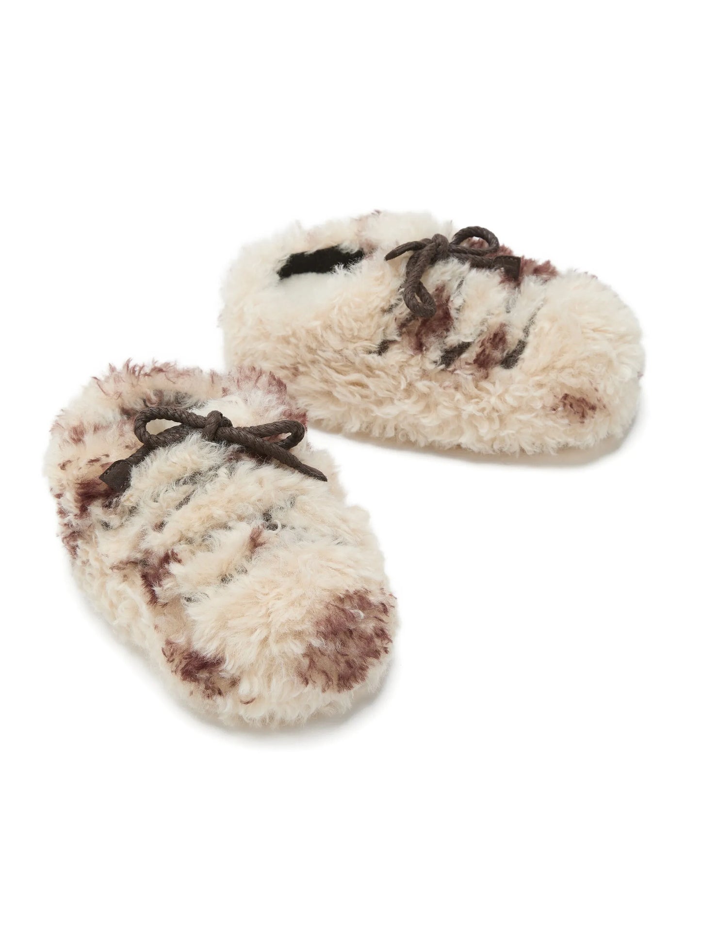 EVX dark curly mules