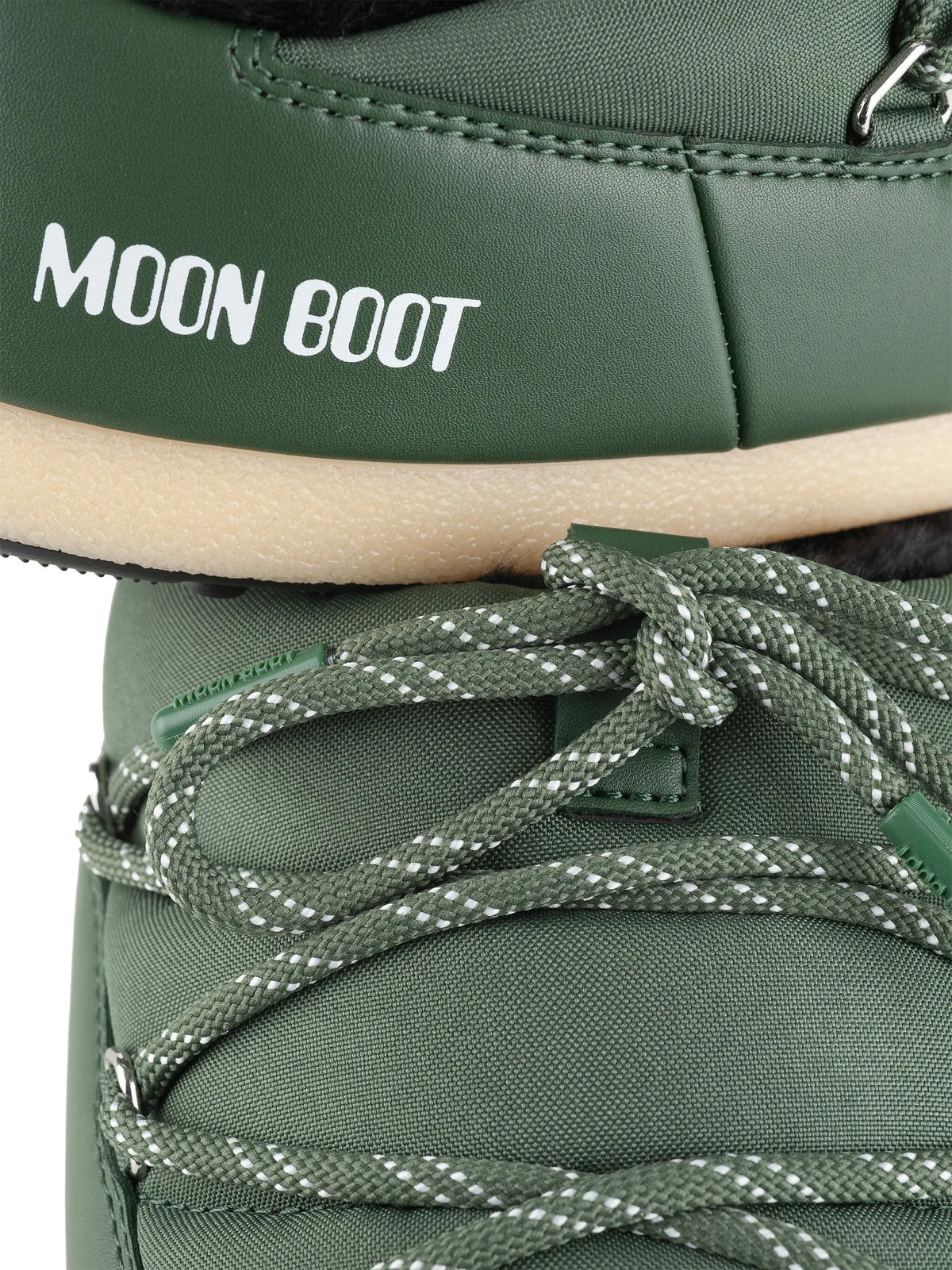 EVX padded lace-up mule boots