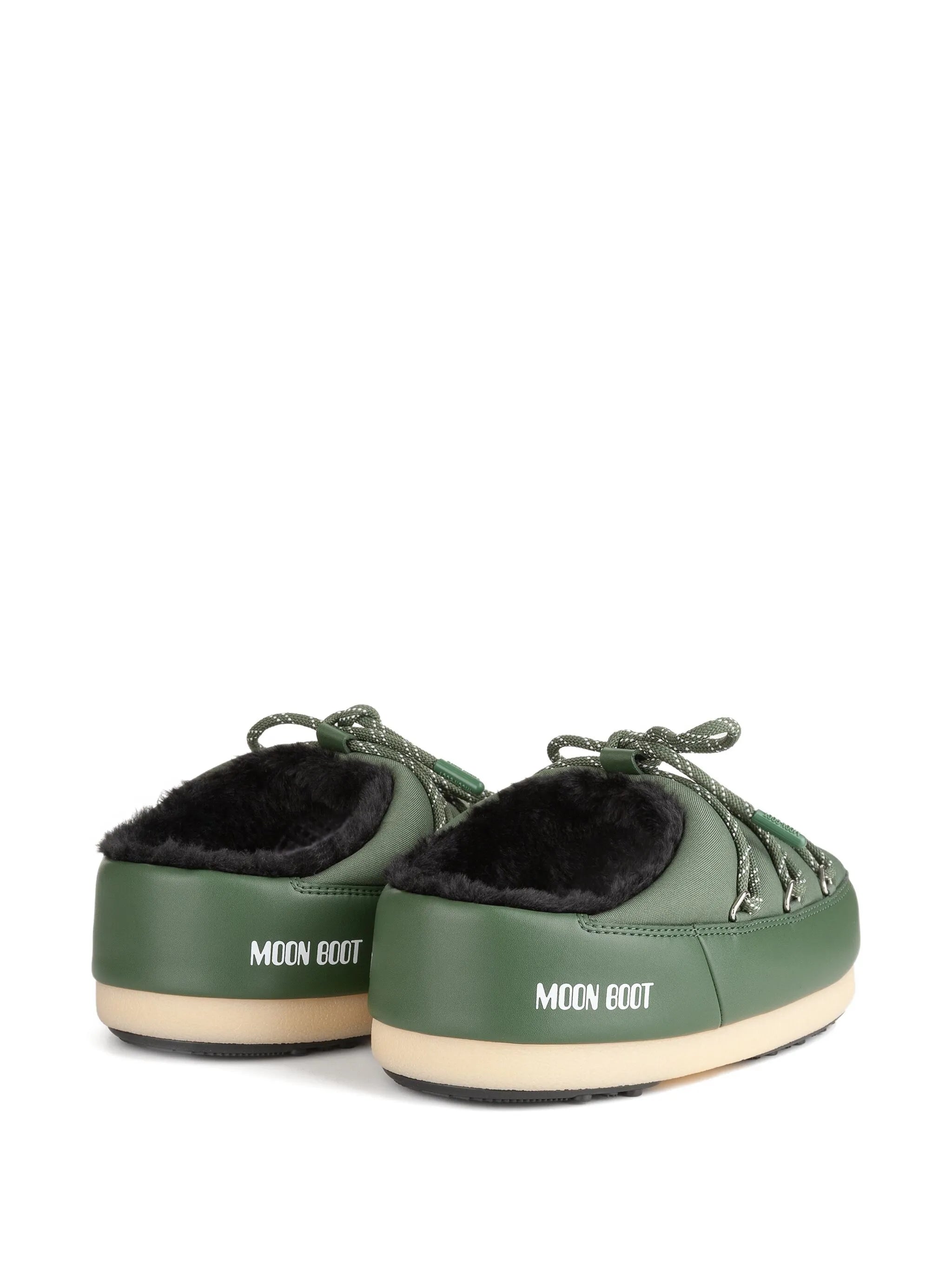 padded lace-up mule boots