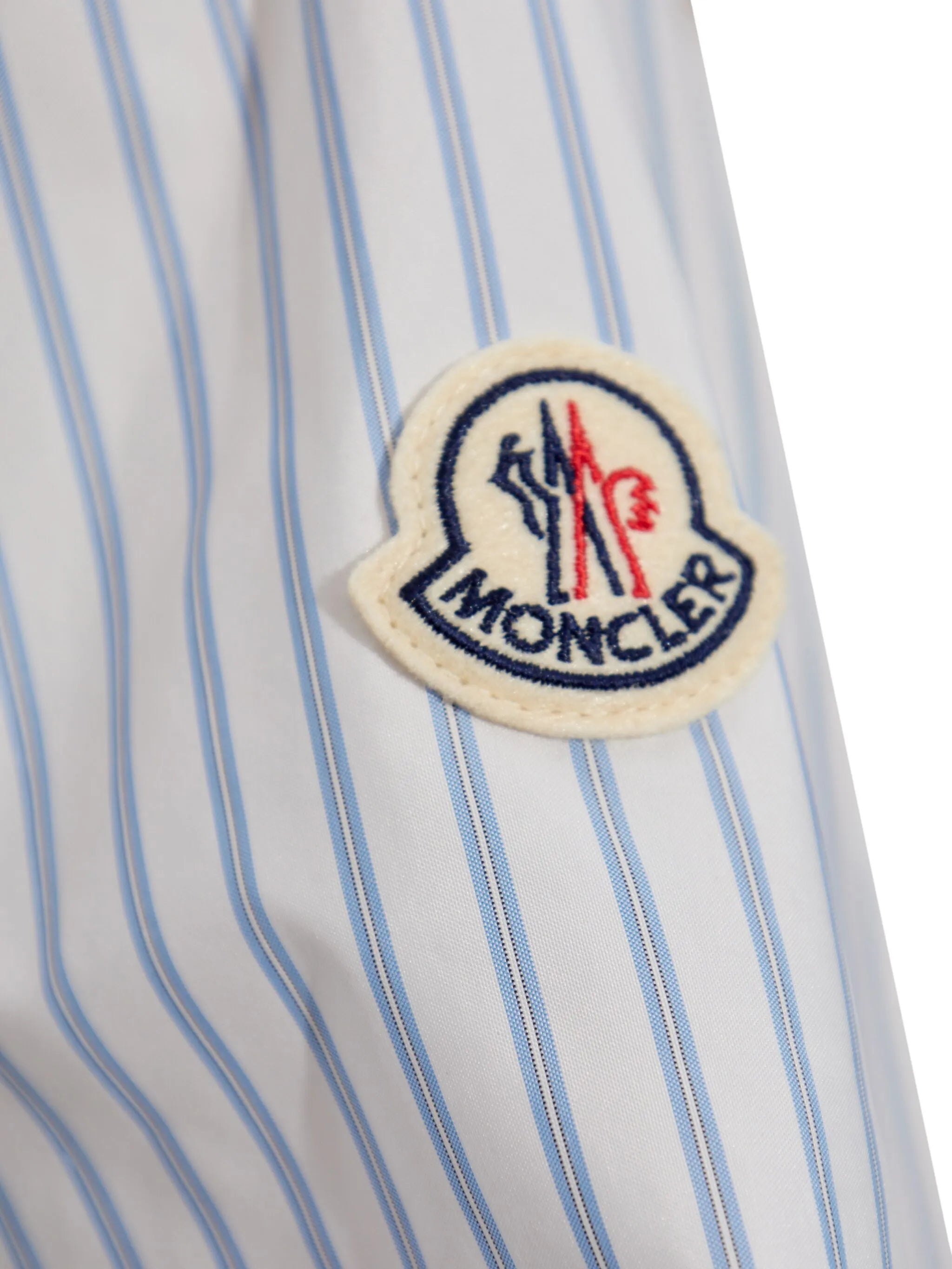 striped zip-up shirt