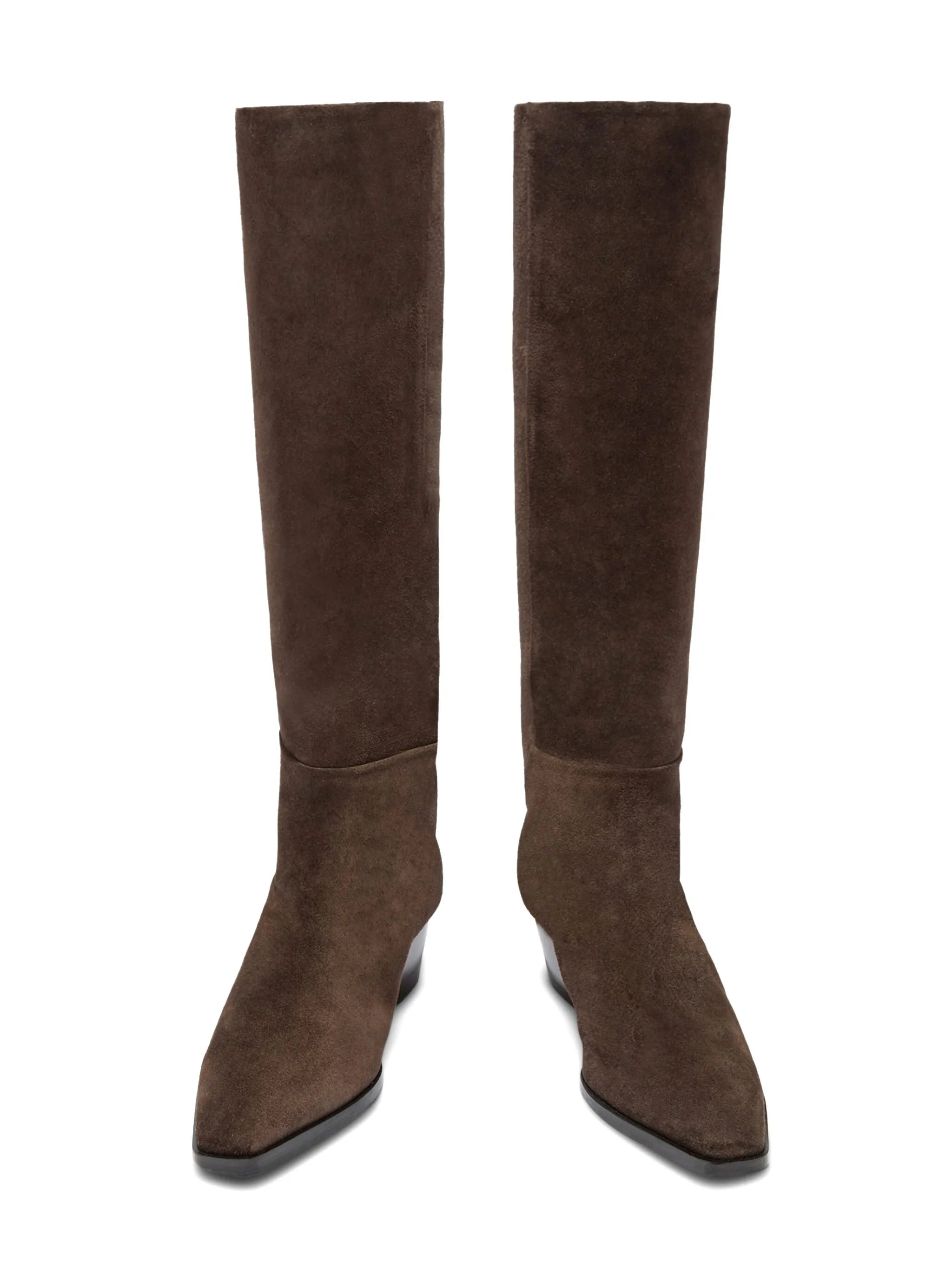 suede knee-high boots