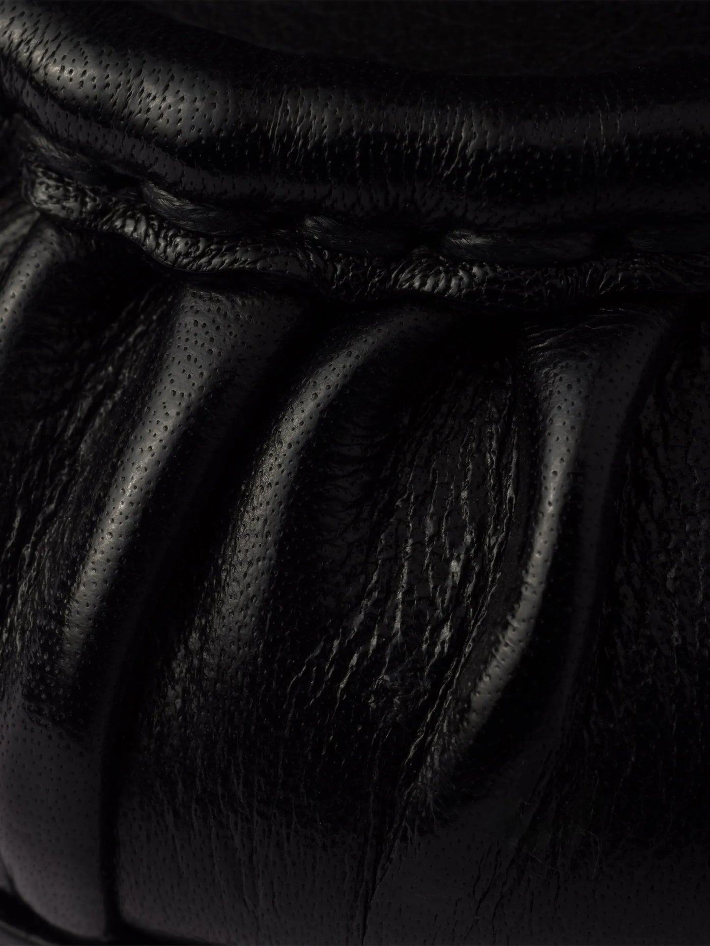 pleated leather loafers