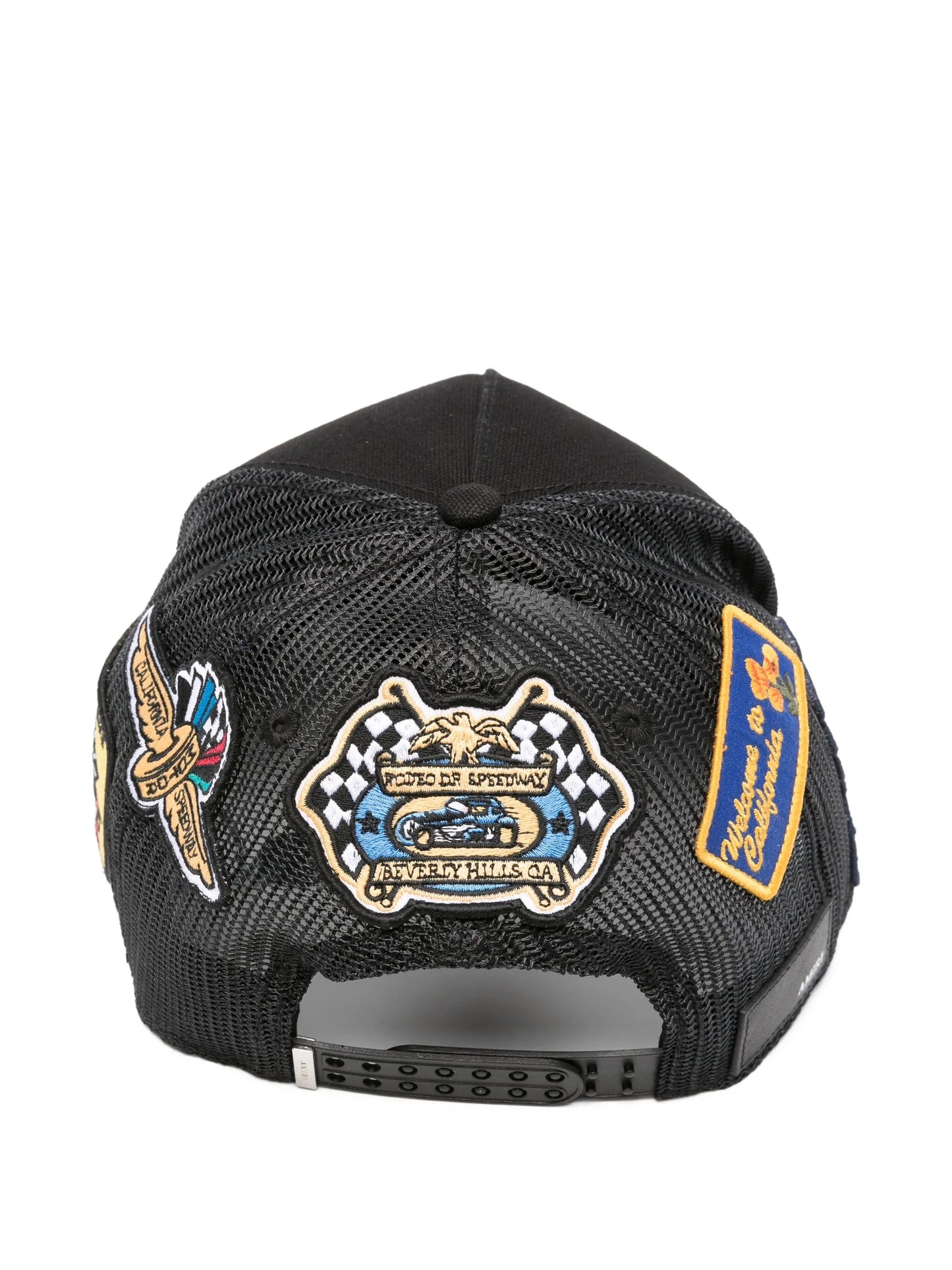 logo-patch mesh-back cap