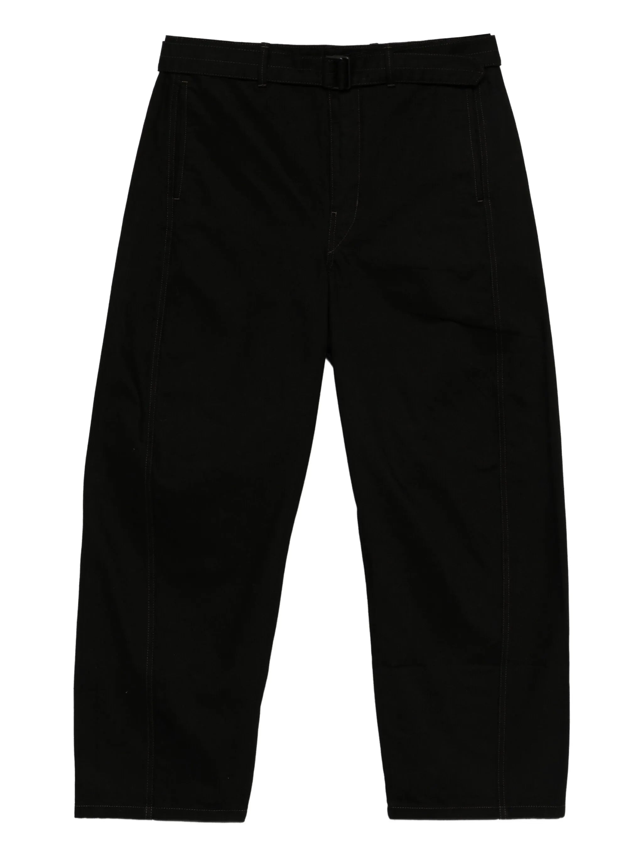 Twisted belted jeans