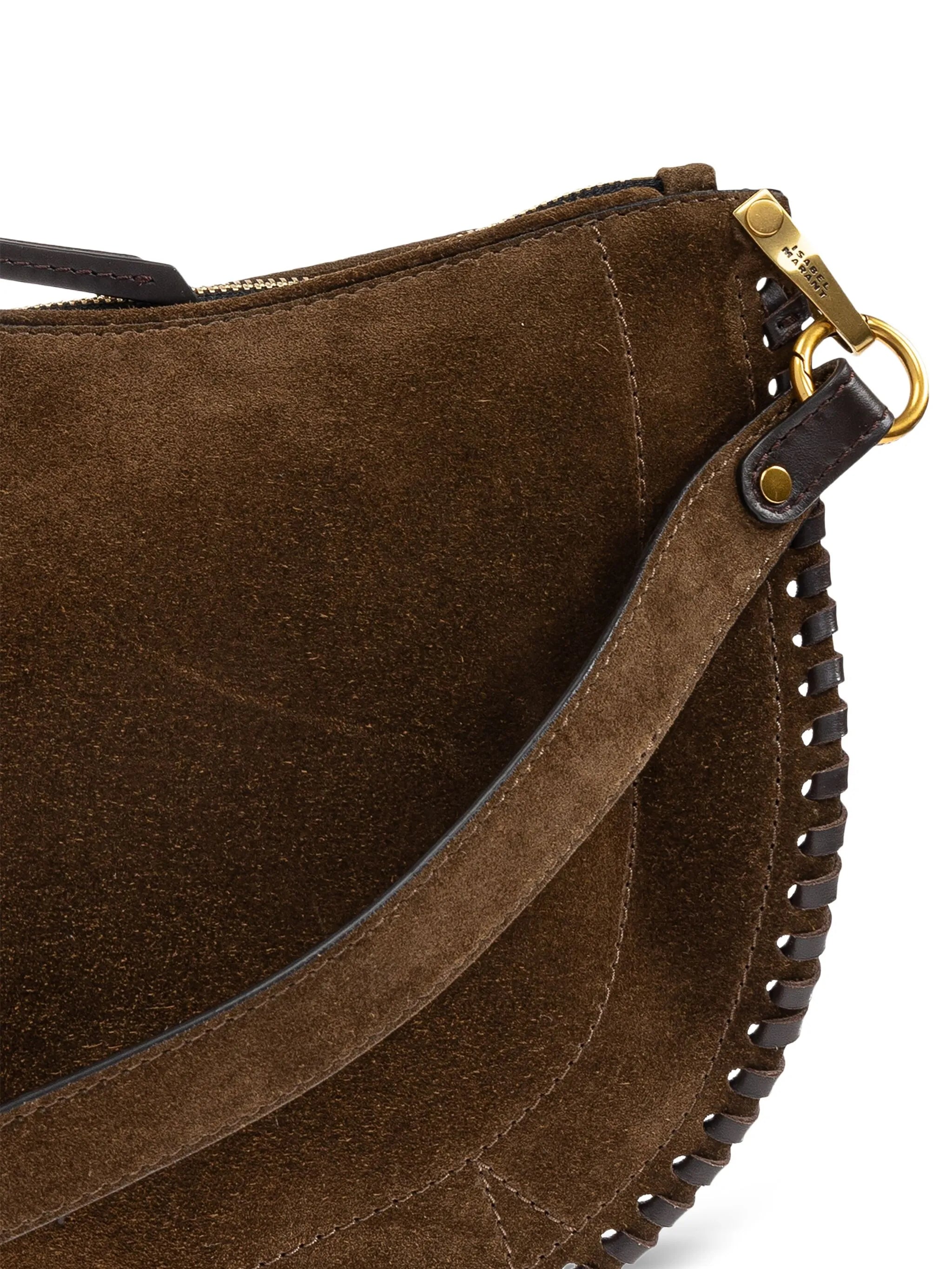 Oskan suede shoulder bag