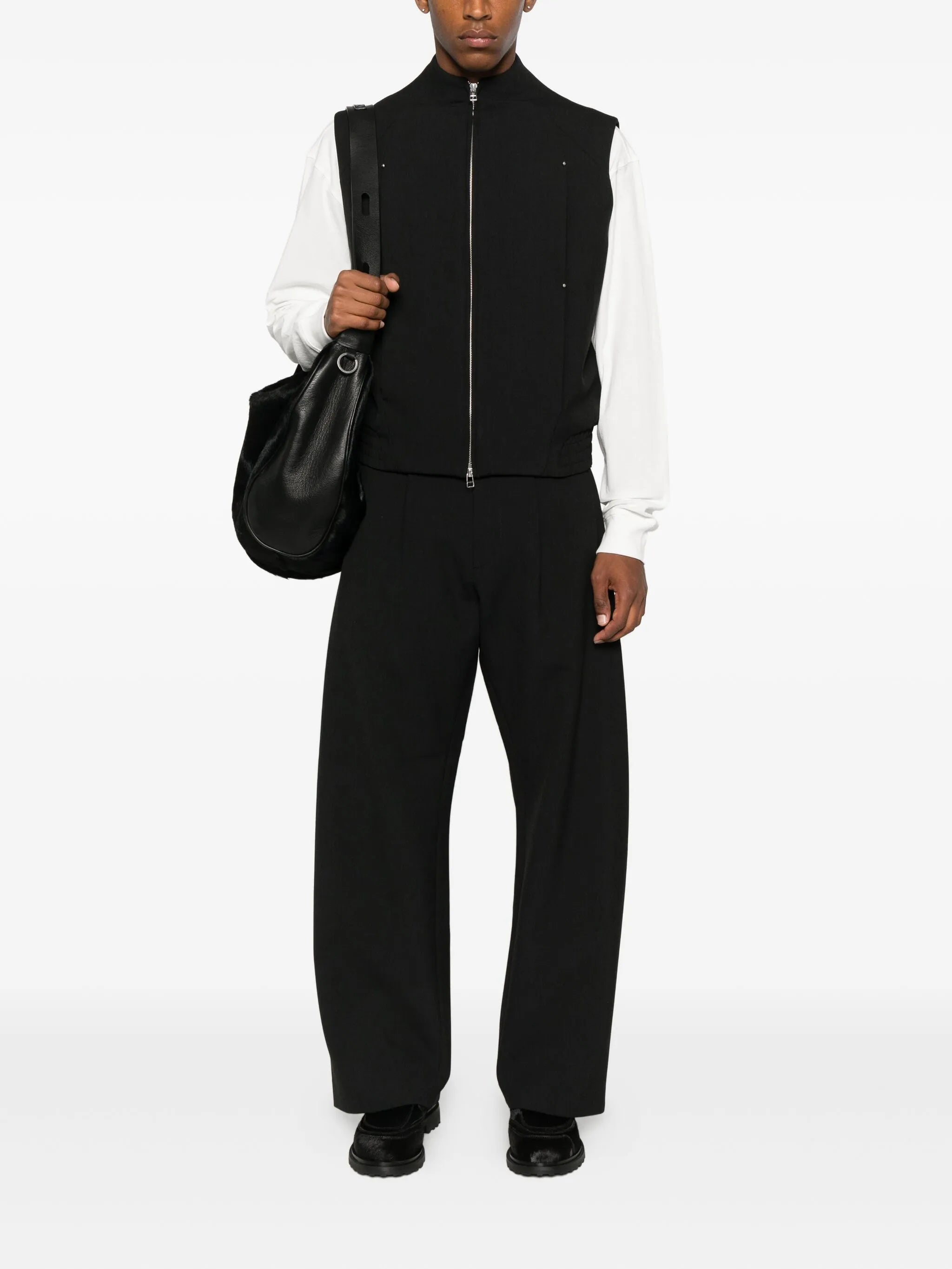 Uvas pleated-front trousers