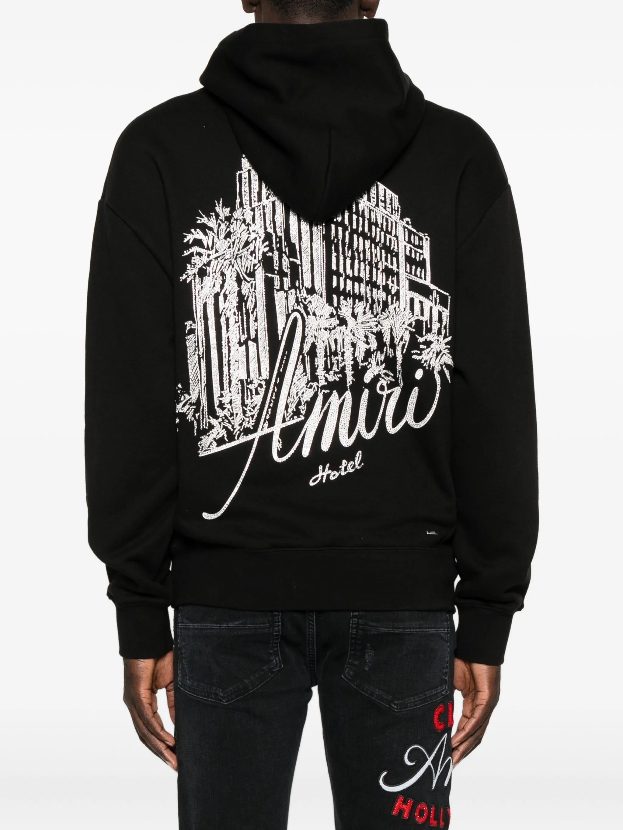 logo-embroidered hoodie